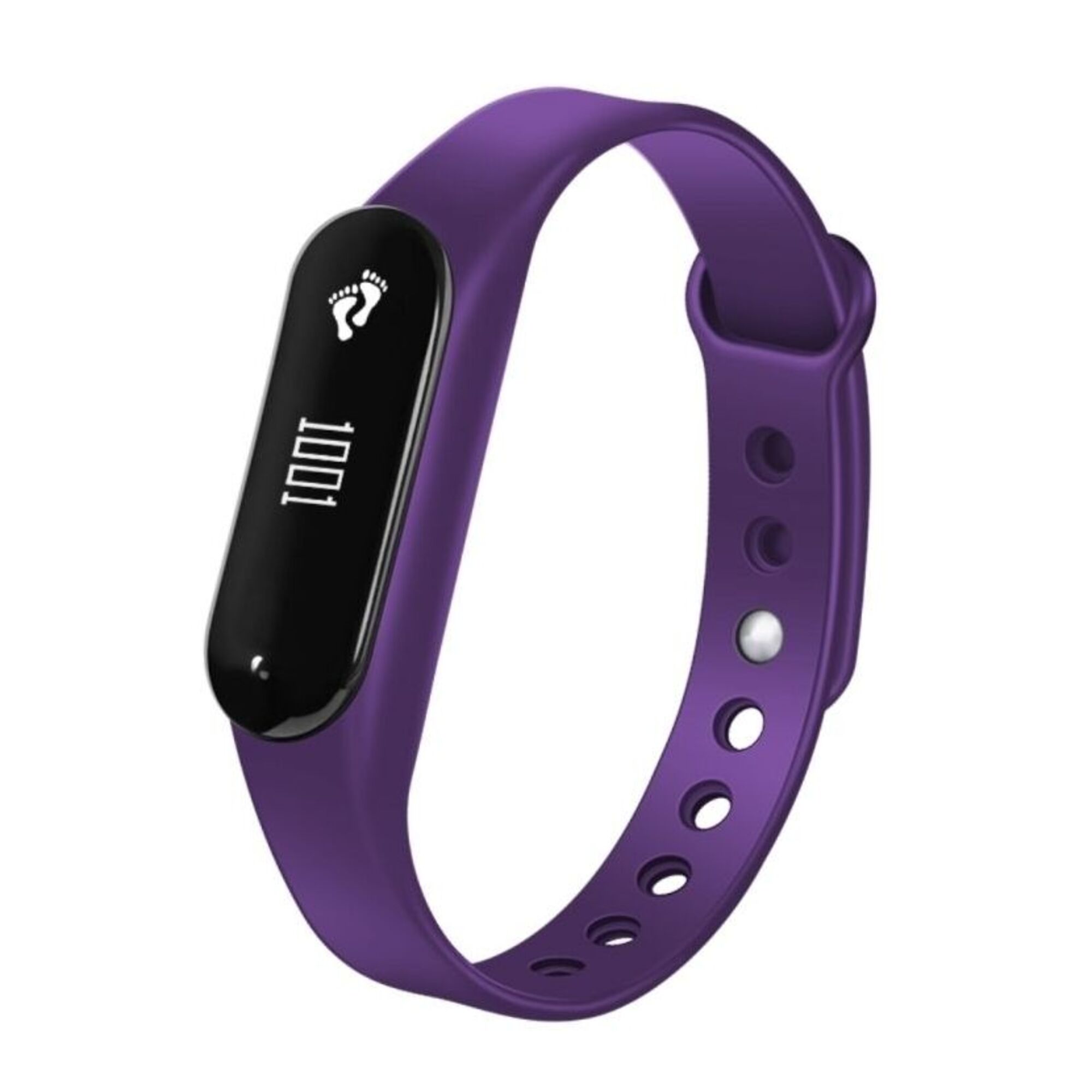 Bracelet Connecté Sport iOs Android Montre Sport Tactile Cardio IP65 Violet YONIS - Neuf