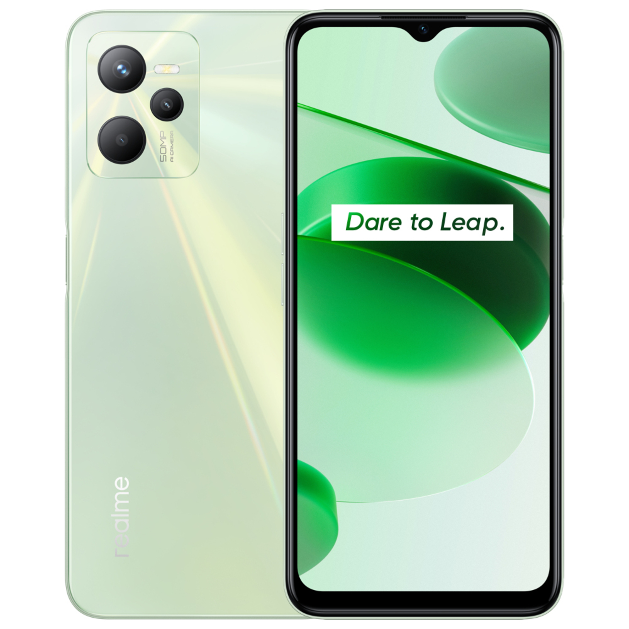 realme C35 16,8 cm (6.6 ) Double SIM Android 11 4G USB Type-C 4 Go 128 Go 4890 mAh Vert - Neuf