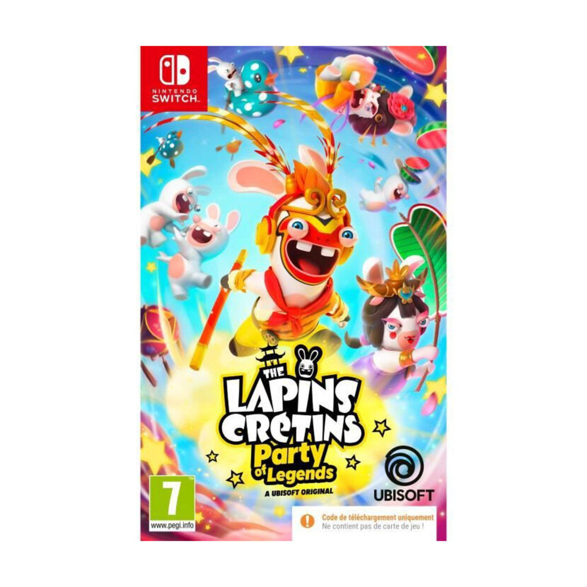 Les Lapins Crétins : Party Of Legends - Code dans la boîte - Jeu Nintendo Switch - Neuf