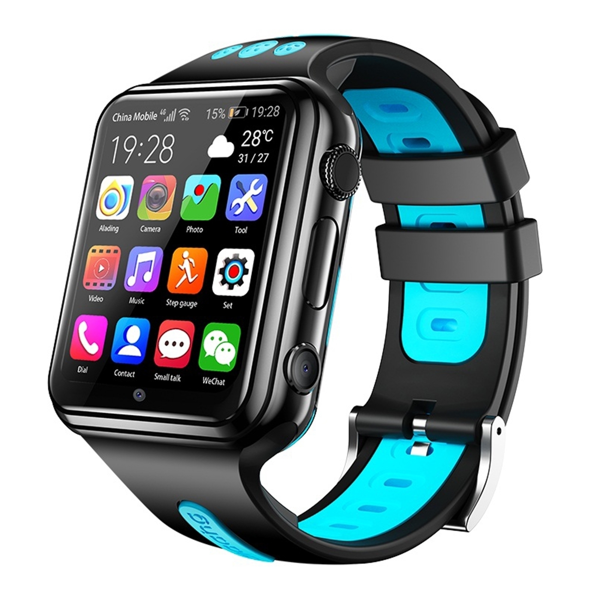 Montre Connectée Android GPS 4G 1.54 Smartwatch 1+8Go Bluetooth WiFi + SD YONIS Neuf
