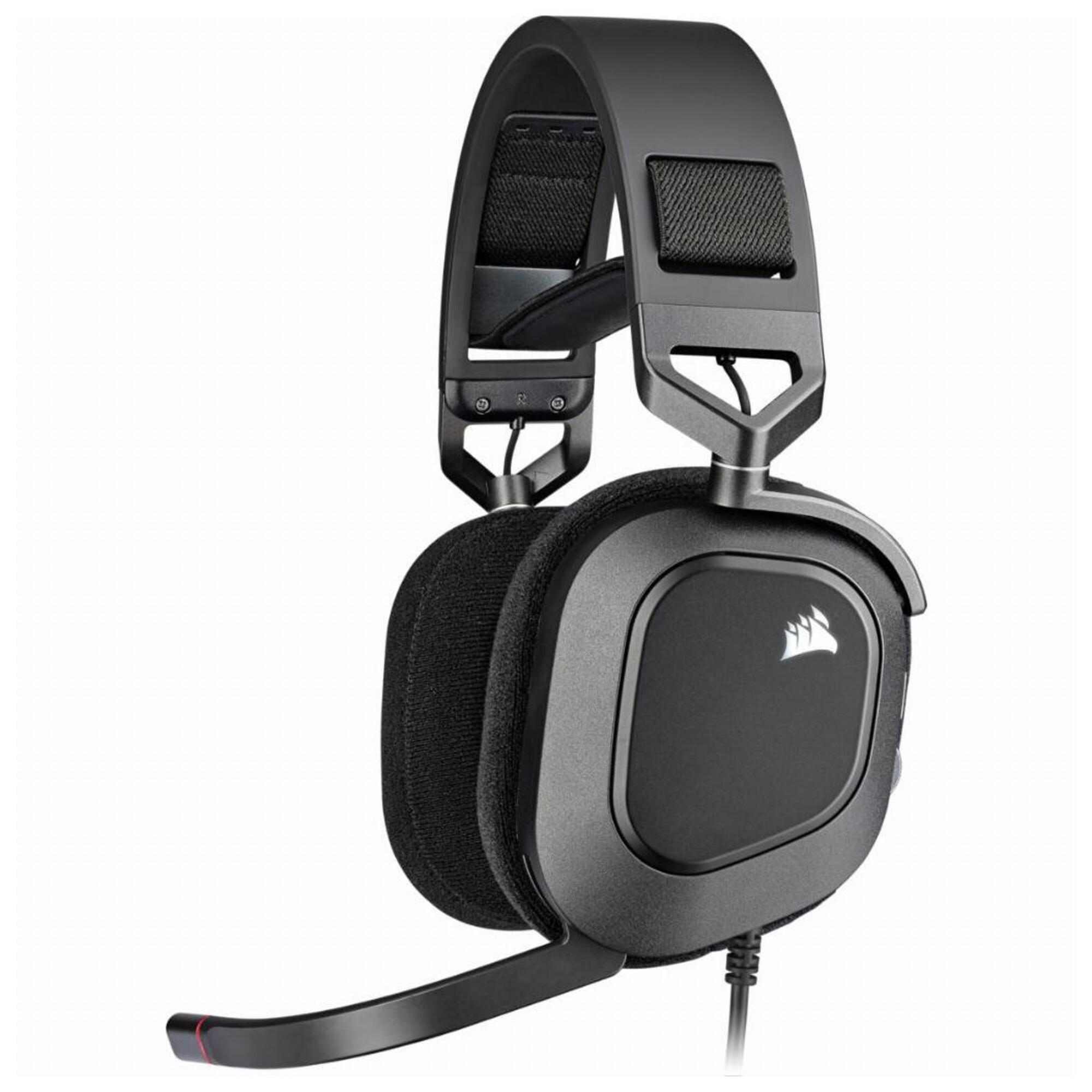 Casque gaming filaire Corsair HS80 RGB USB - Charbon - Neuf