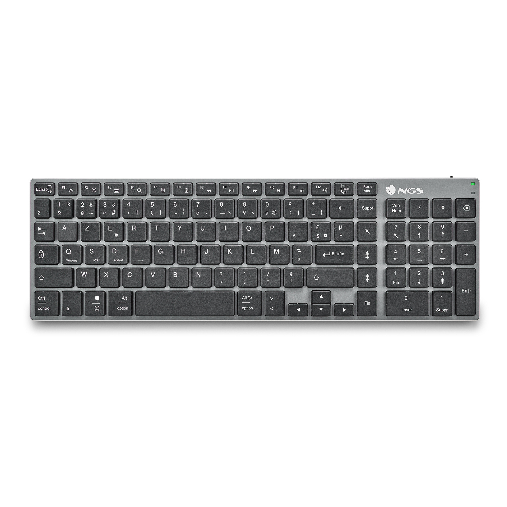 NGS FORTUNE BT AZERTY FR clavier Universel Bluetooth Français Neuf