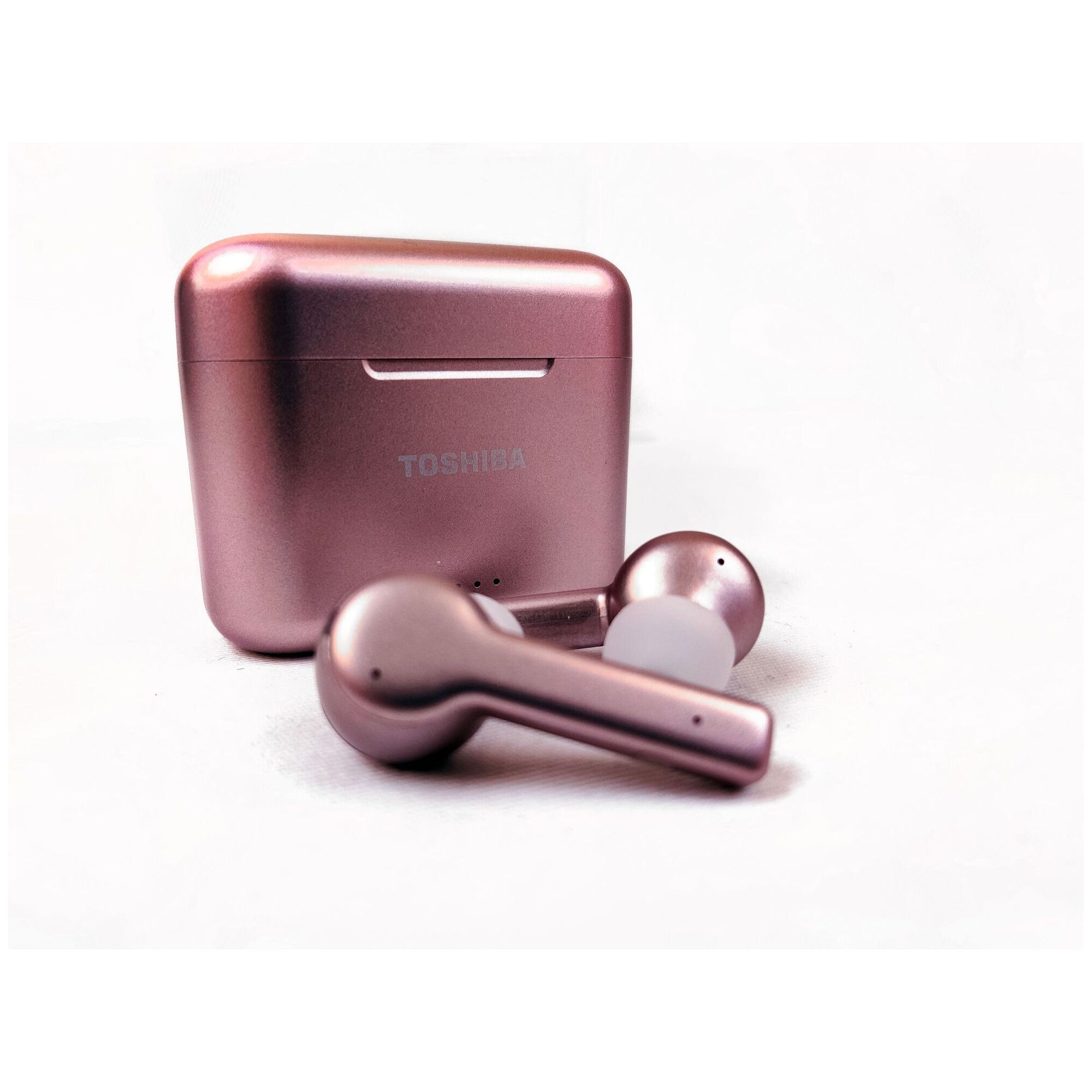 Ecouteurs True Wireless avec chargeur QI Toshiba RZE-BT750 - Rose Or - Neuf