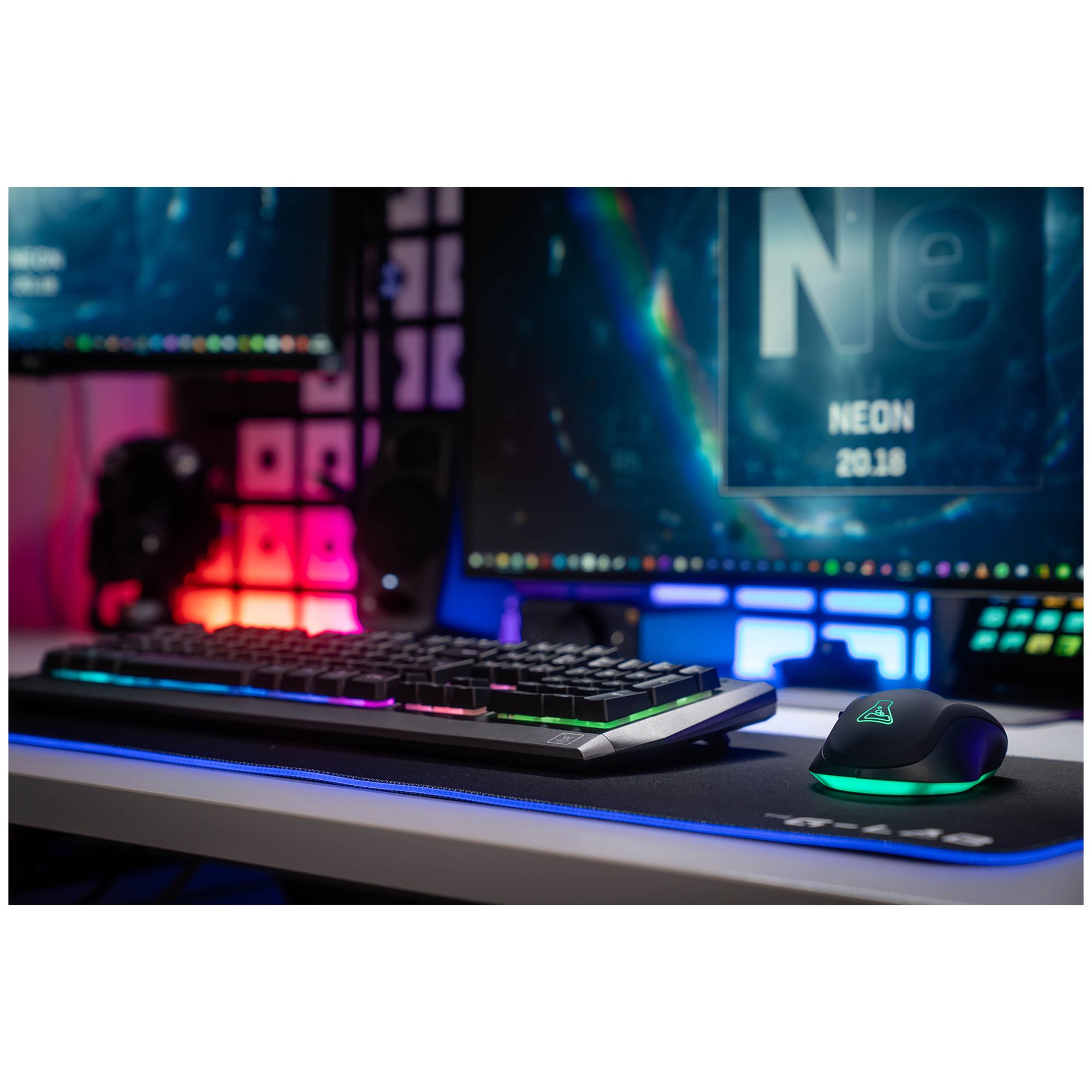 The G-Lab Kult Neon souris Jouer Droitier RF sans fil 2400 DPI - Neuf