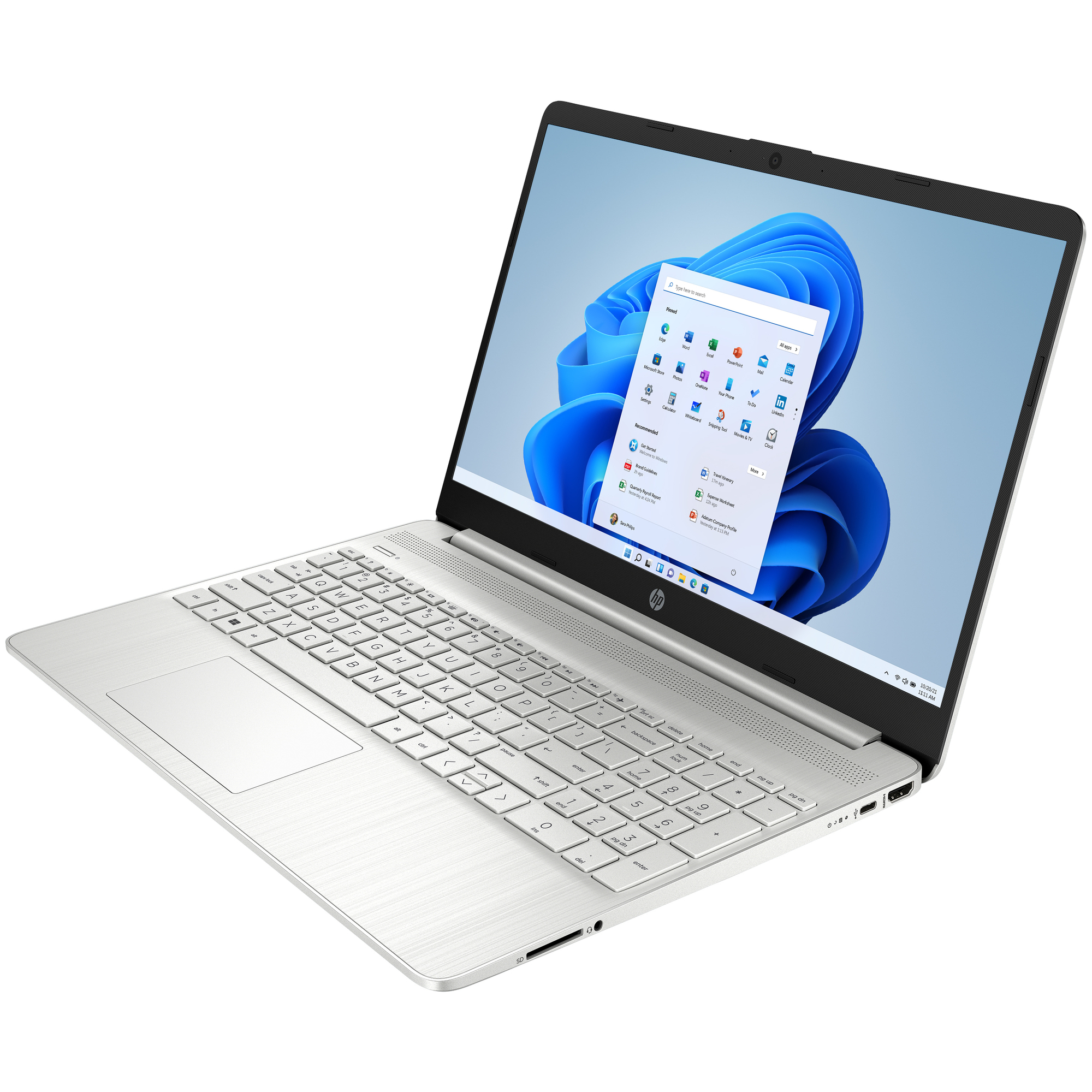 HP 15s-eq2090nf 5700U Ordinateur portable 39,6 cm (15.6 ) Full HD AMD Ryzen™ 7 16 Go DDR4-SDRAM 512 Go SSD Wi-Fi 5 (802.11ac) Windows 11 Home Argent - Neuf