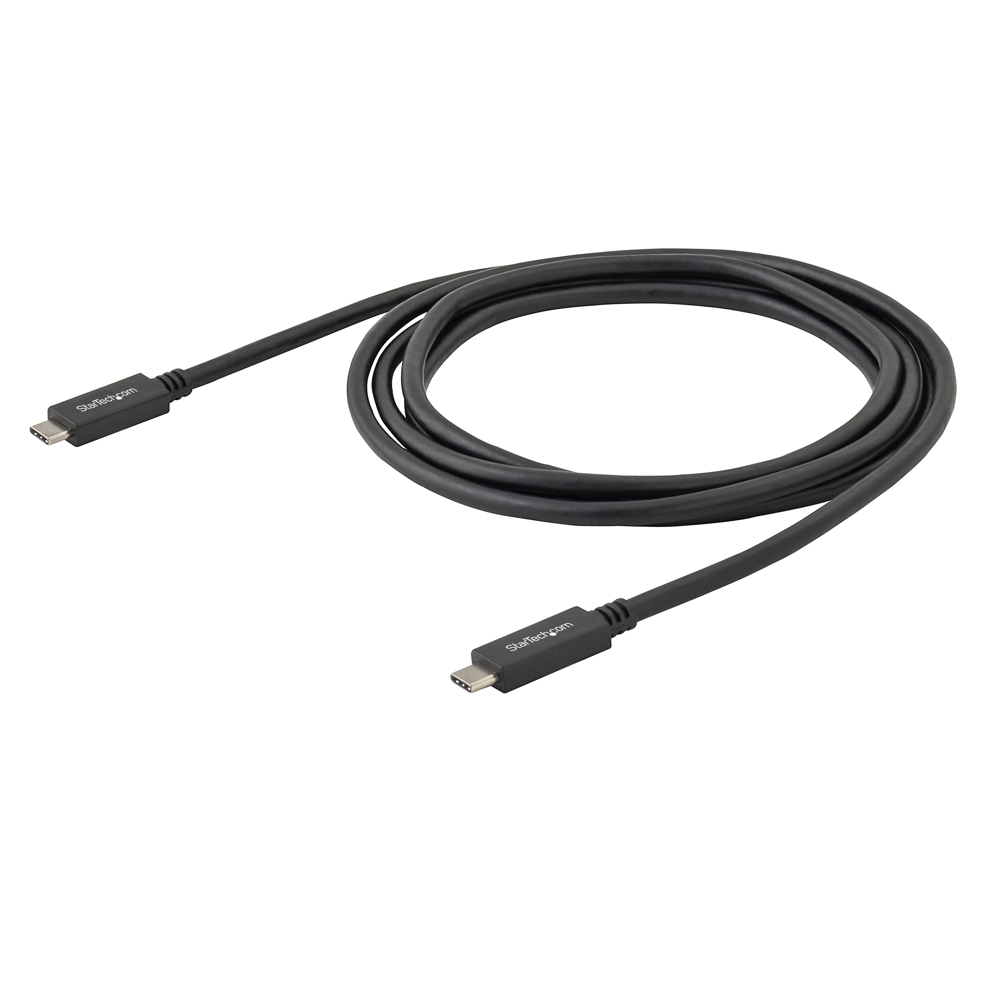 StarTech.com Câble USB-C de 2m, USB 5Gbps, 60W (3A) Power Delivery, 4K 60Hz DP Alt Mode, Gaine TPE - Compatible Thunderbolt - Neuf