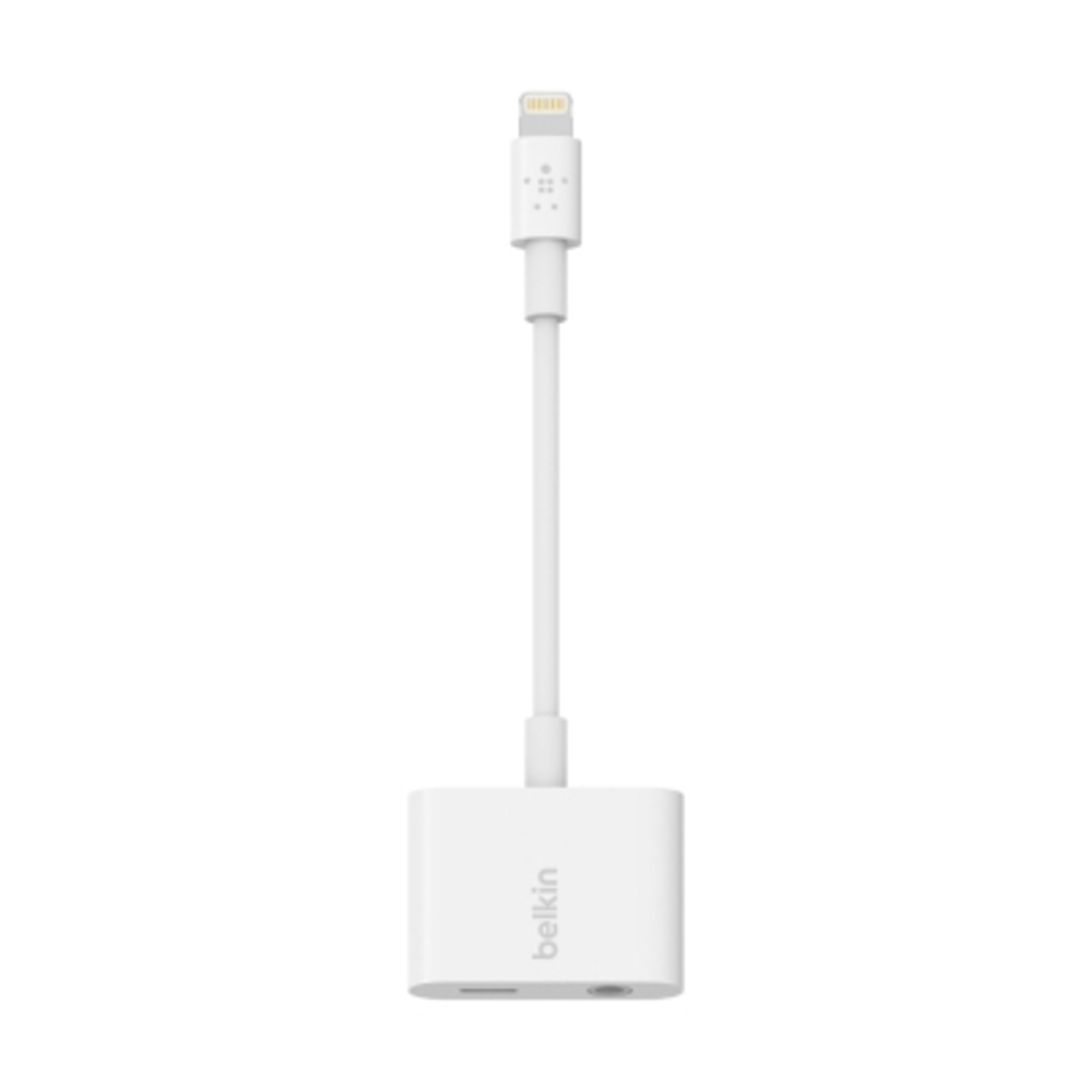 Belkin RockStar câble de téléphone portable Blanc Lightning Lightning + 3.5mm - Neuf