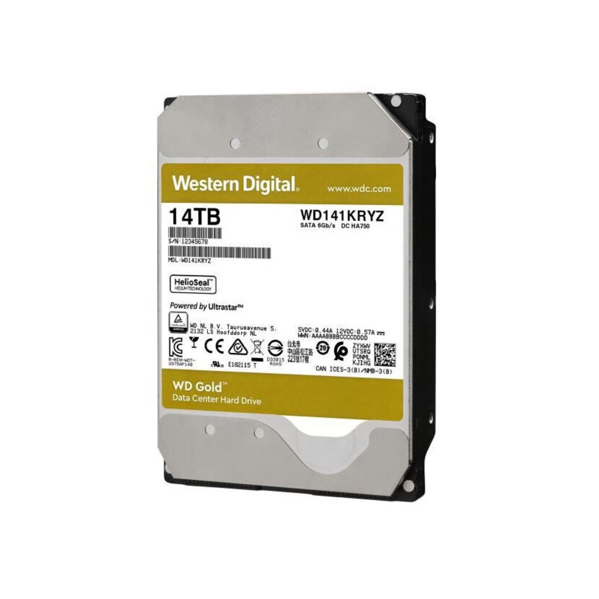 Western Digital Gold 3.5  14 To Série ATA III - Neuf