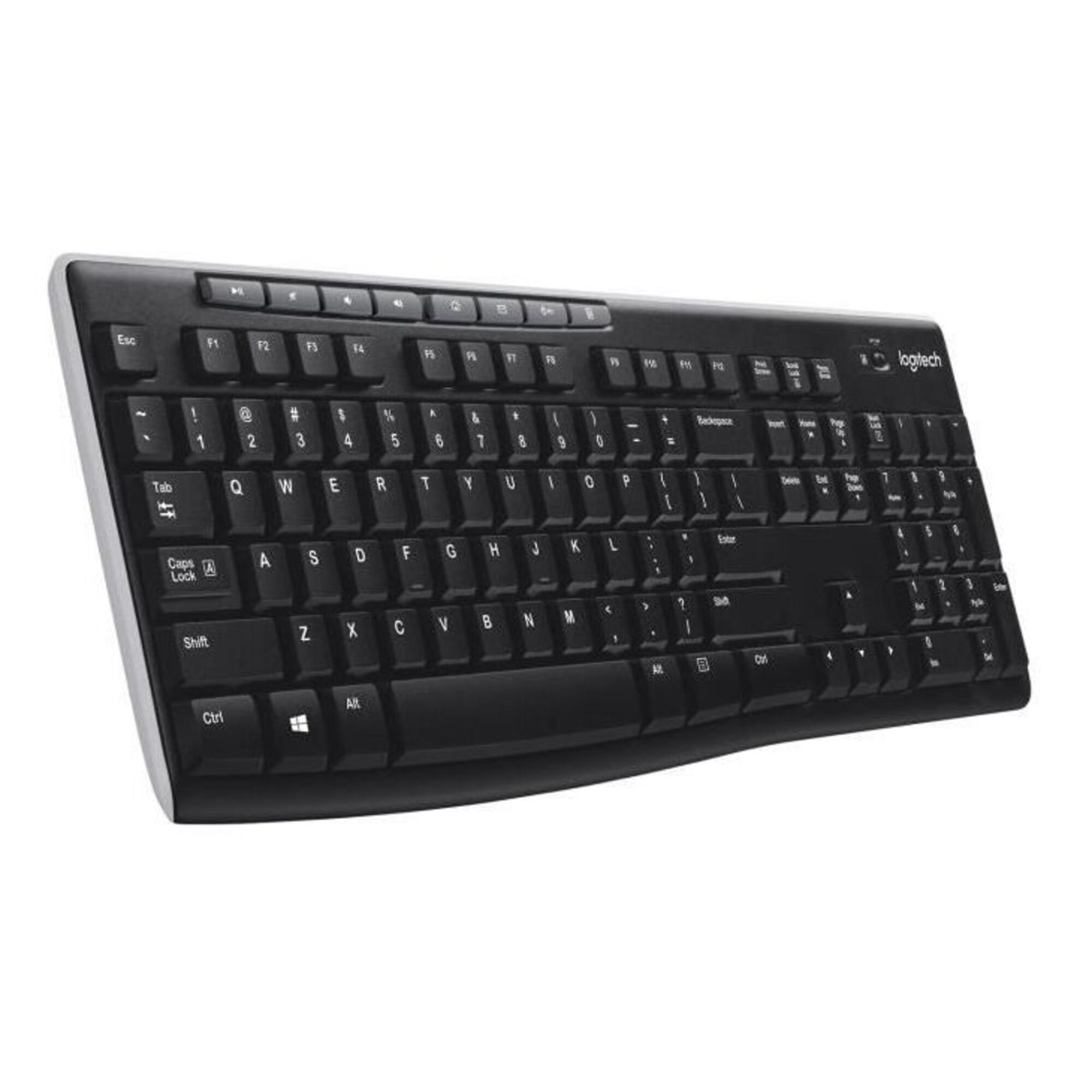 Logitech Wireless Keyboard K270 clavier Maison RF sans fil AZERTY Français Noir - Neuf