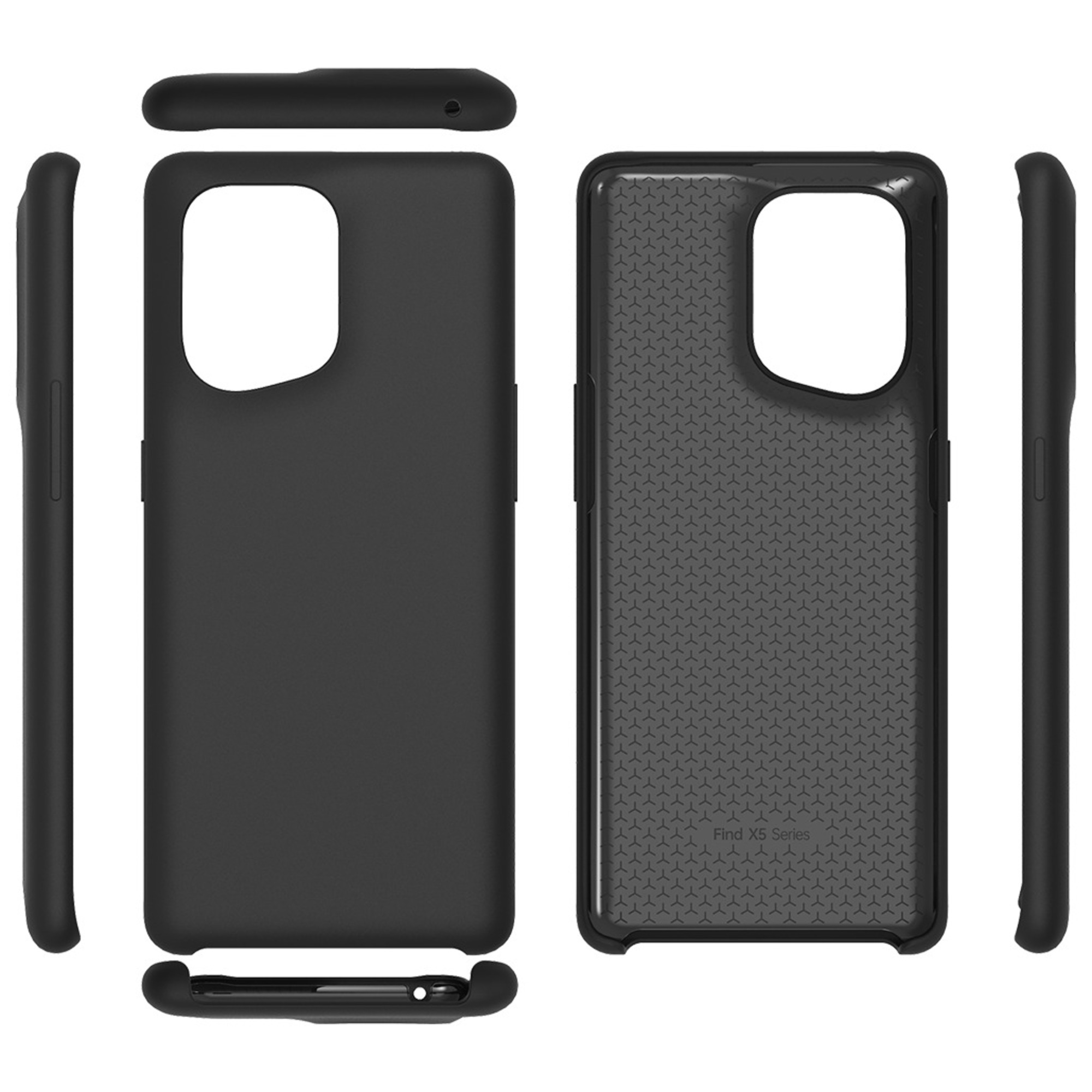 Funda de silicona negra Oppo Find X5 - nuevo