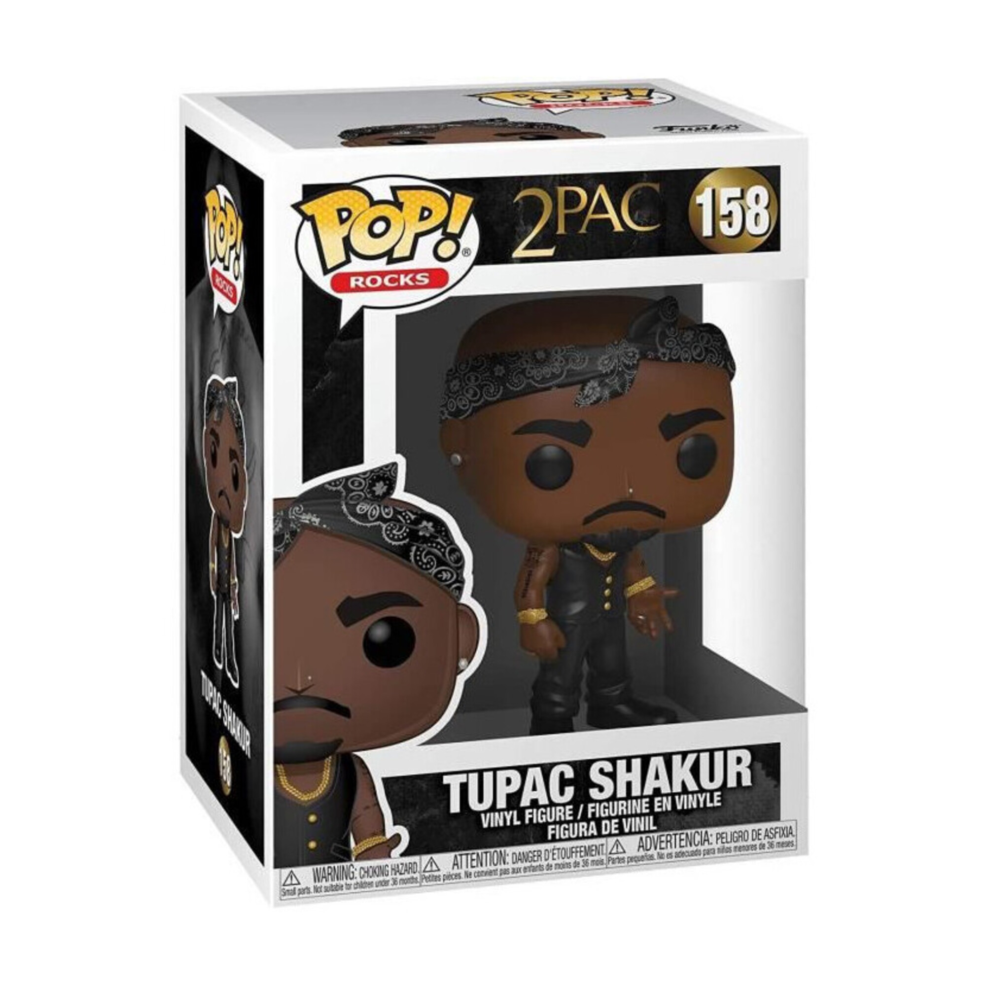 FUNKO Pop Rocks: Tupac - Vest W/Bandana - Neuf