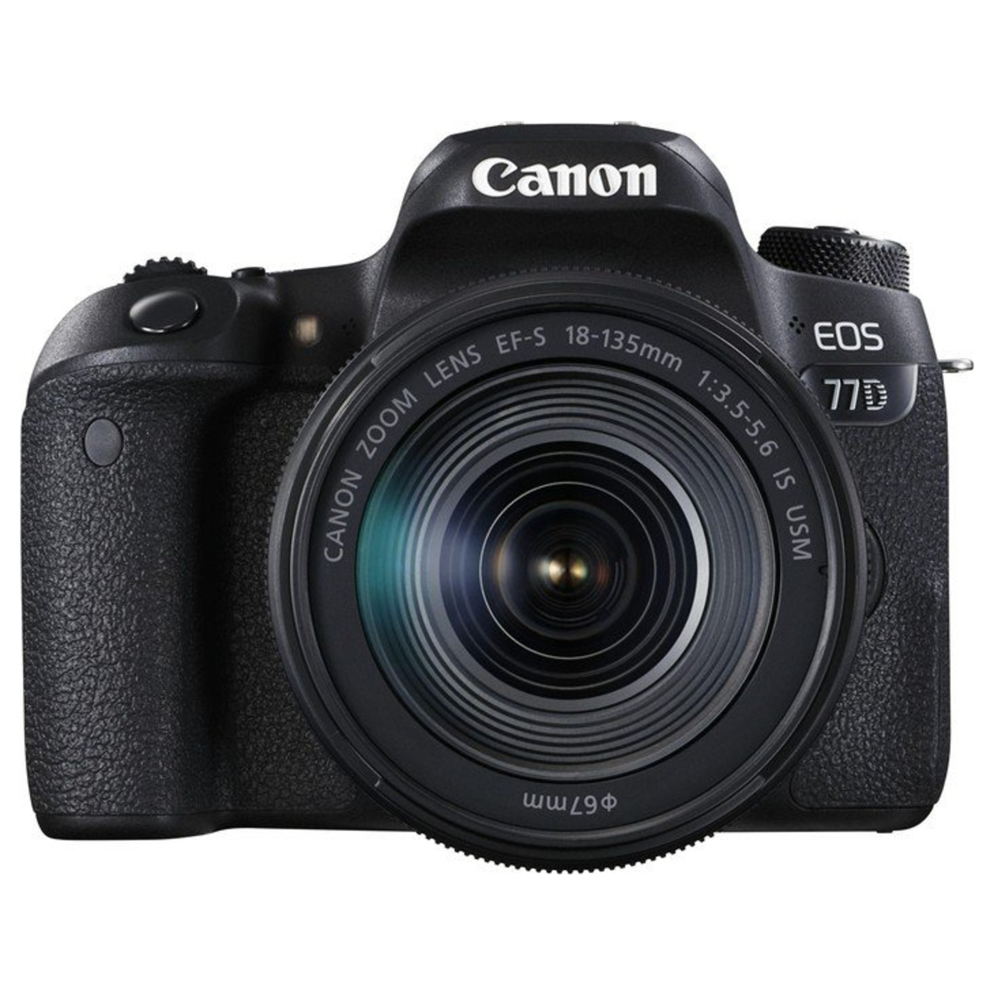 Canon EOS 77D + EF-S 18-135mm 3.5-5.6 IS USM Kit d'appareil-photo SLR 24,2 MP CMOS 6000 x 4000 pixels Noir - Neuf