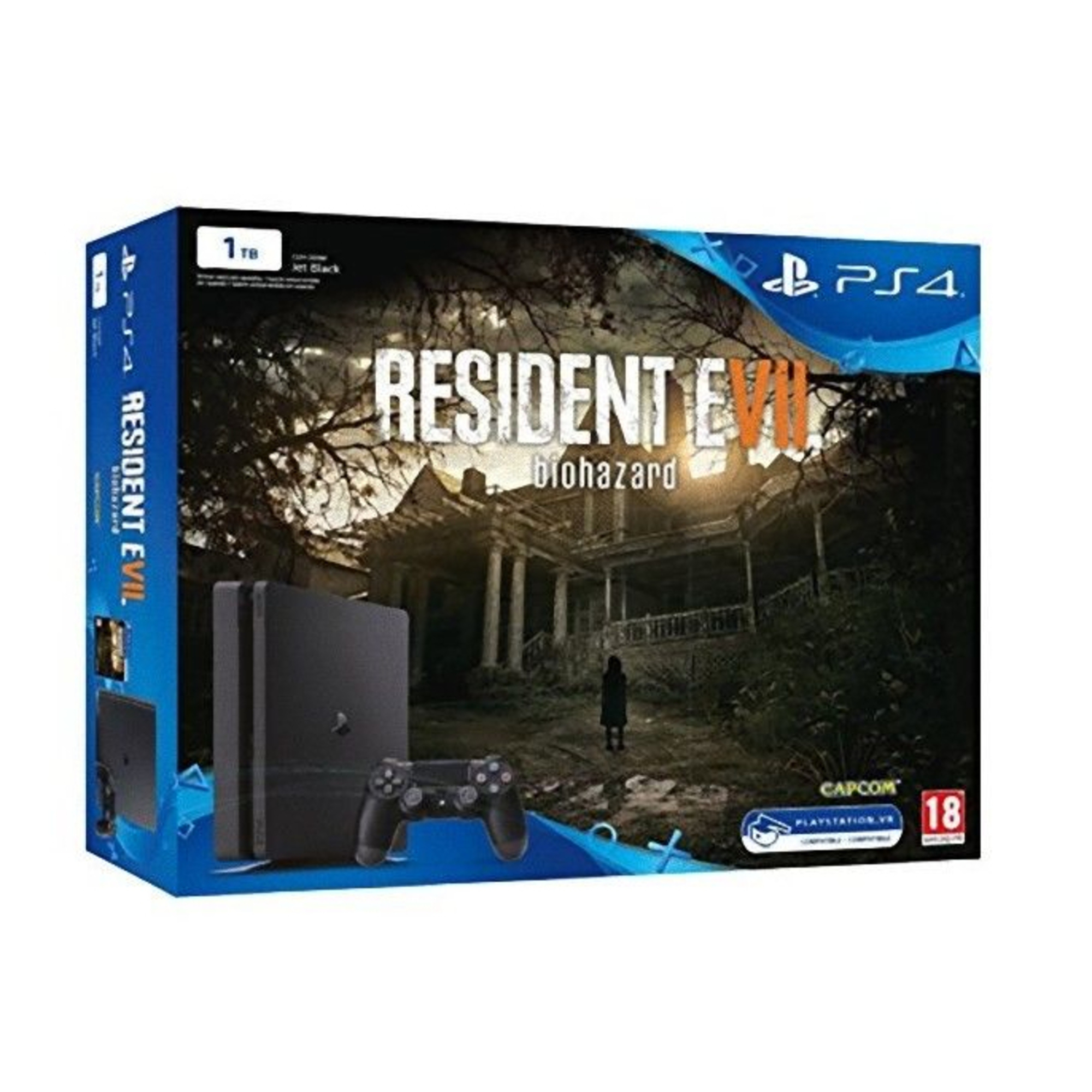 Sony Playstation 4 Slim + Resident Evil 7 1,02 To Wifi Noir - Neuf