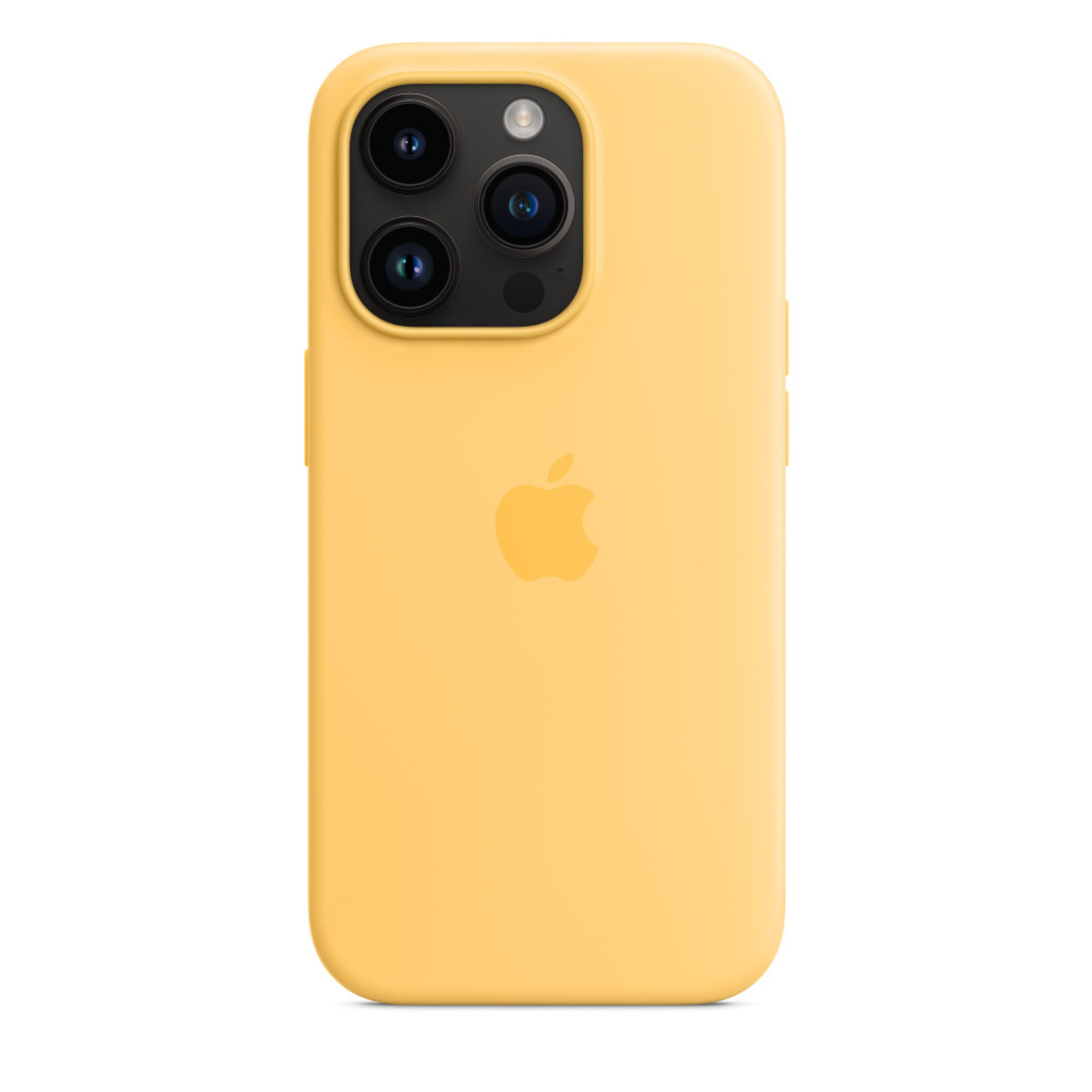 Coque en silicone MagSafe pour 'Apple iPhone 14 Pro Sunglow - vue 4