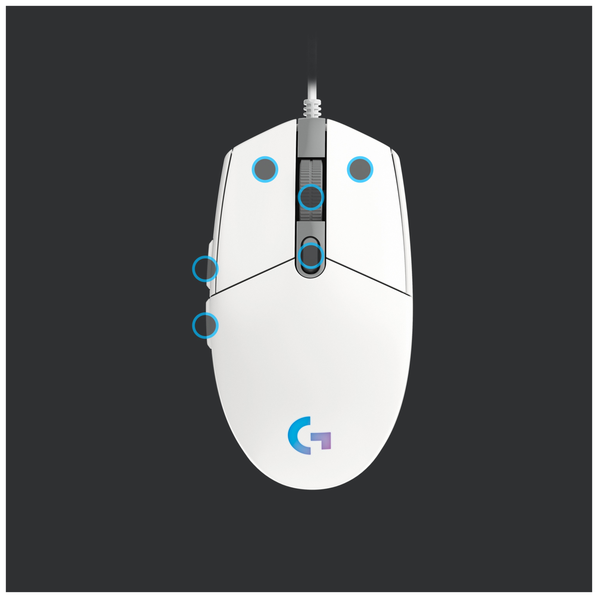 Logitech G G203 lightsync - Blanc - Neuf