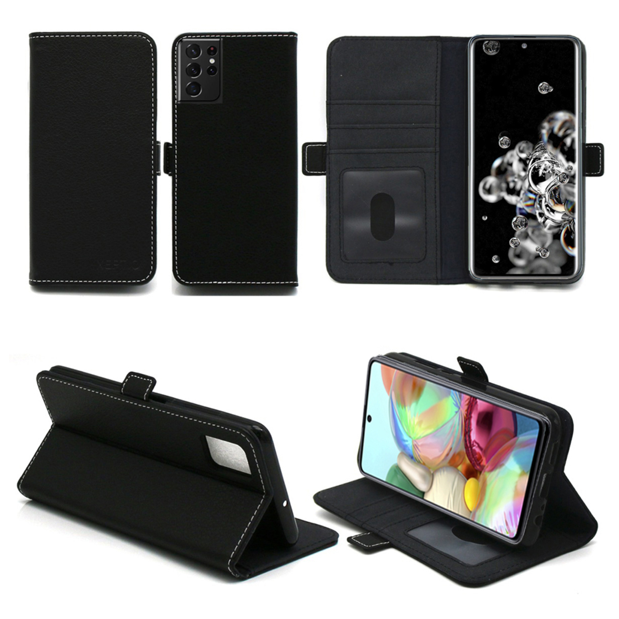 XEPTIO Samsung Galaxy S23 Ultra 5G Etui / Housse pochette protection noir - Neuf