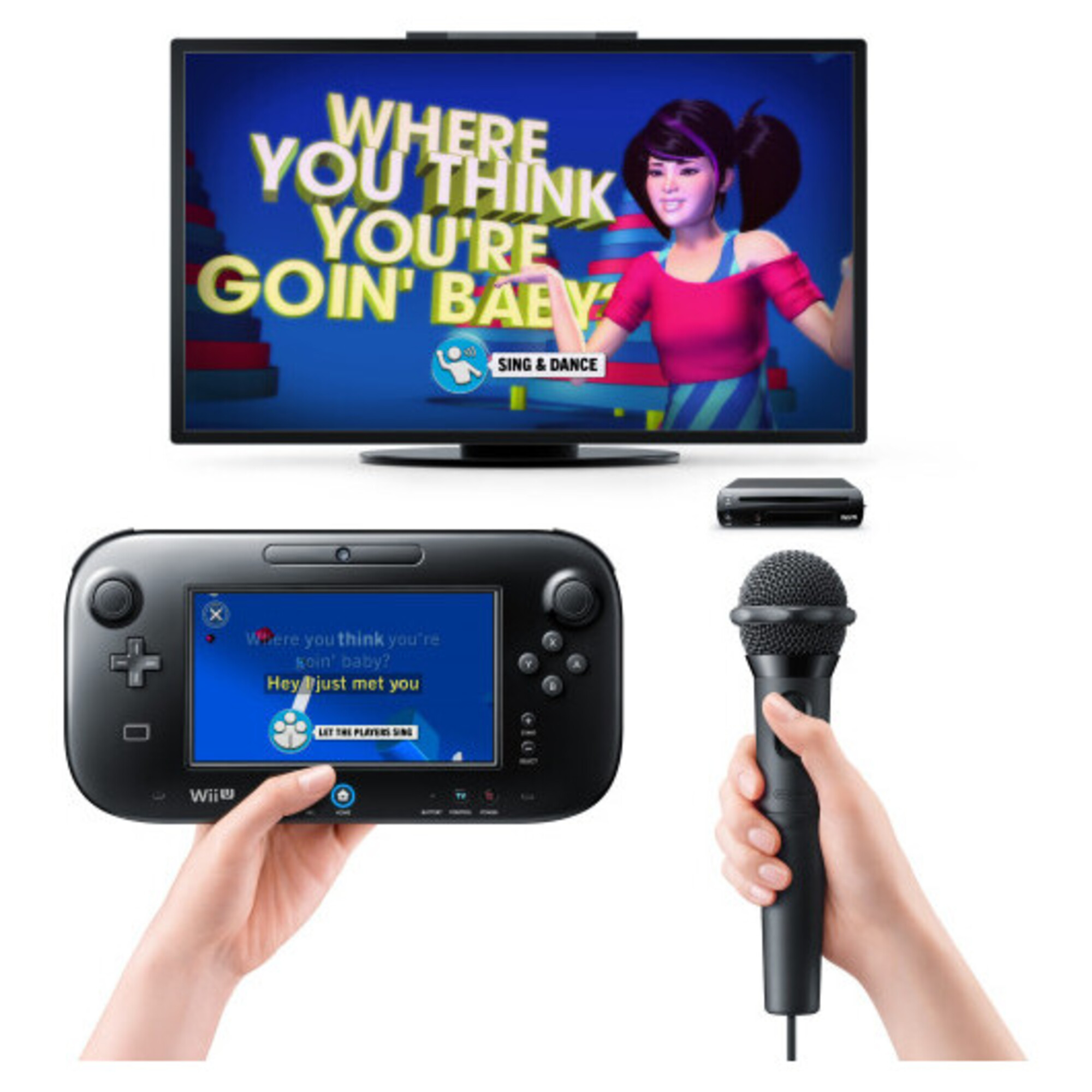 SING PARTY avec Microphone pour Console NINTENDO Wii U Neuf