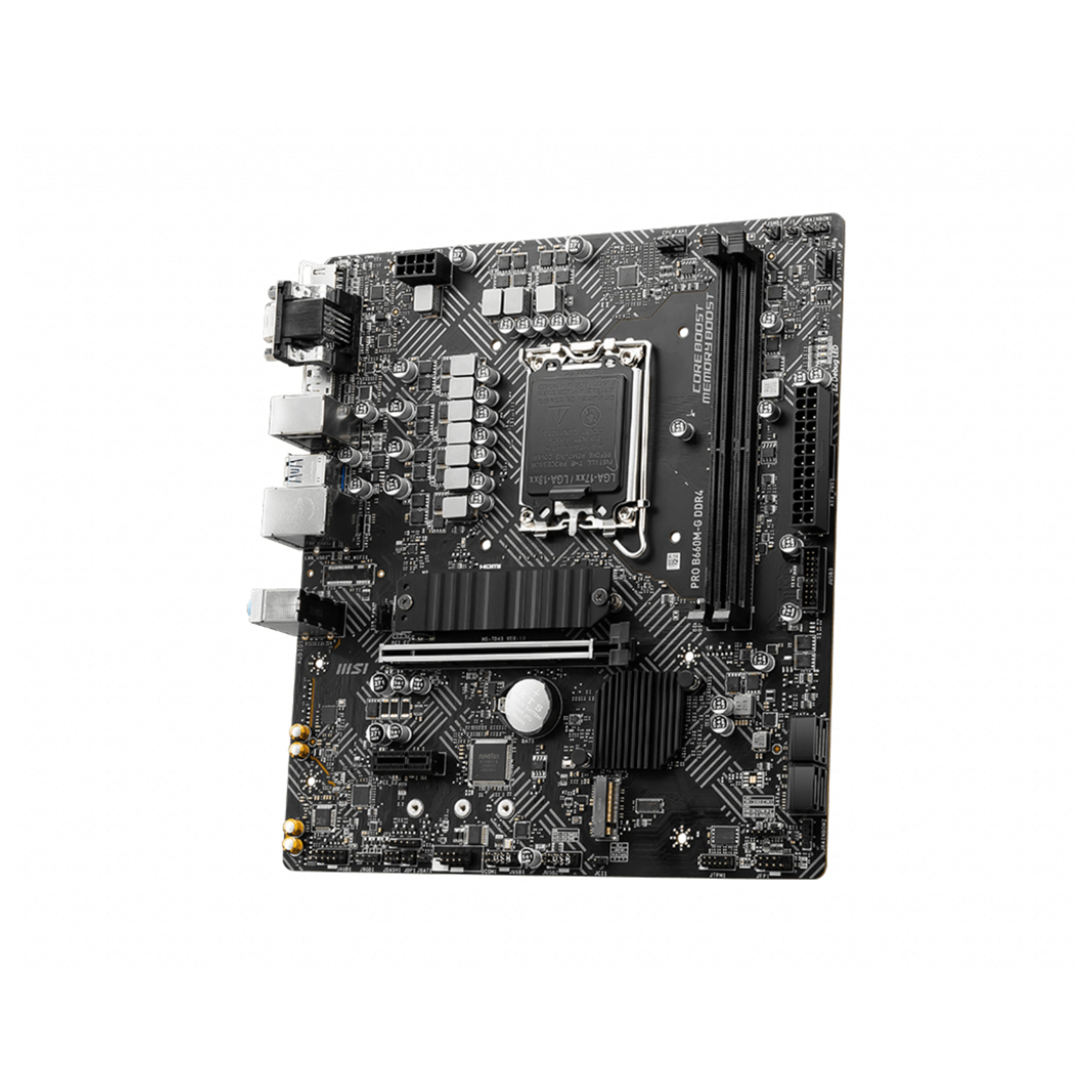 MSI PRO B660M G DDR4 Carte mère micro ATX Socket LGA1700 B660 Chipset USB 3.2 Gen 1 2.5 Gigabit LAN carte graphique embarquée unité centrale requise audio HD 8 canaux - vue 4