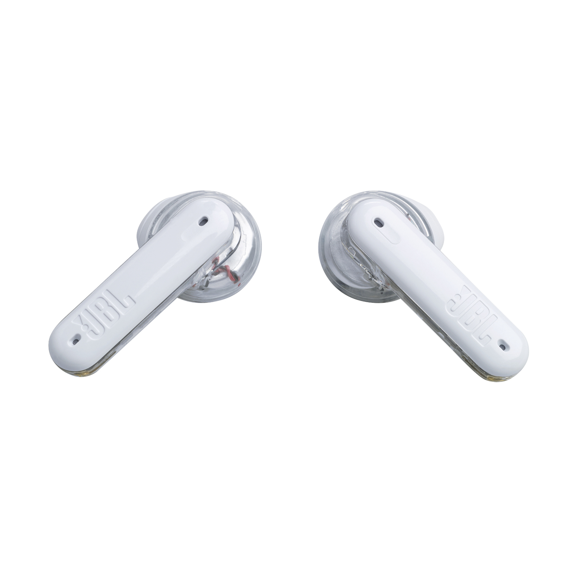 JBL Tune Flex Ghost Edition Casque True Wireless Stereo (TWS) Ecouteurs Appels/Musique Bluetooth Translucide, Transparent - Neuf