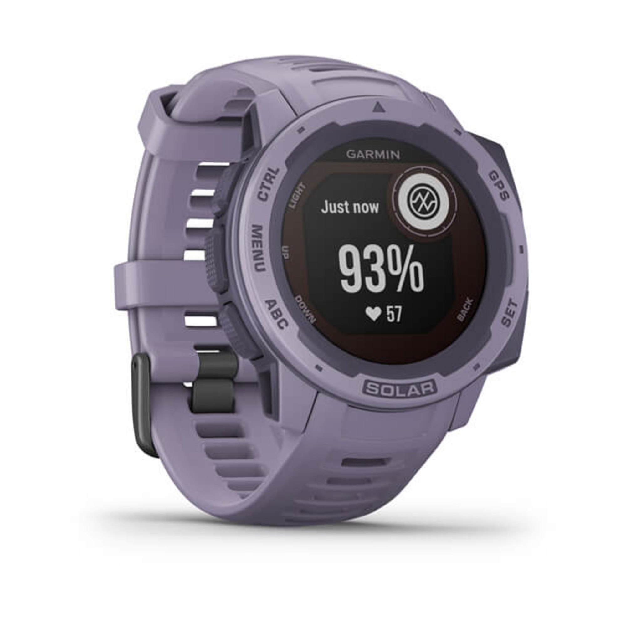 Montre GPS solaire robuste GARMIN Instinct Solar Orchidée Ecran à deux fenêtres 0 9 x 0 9 23 x 23 mm - vue 8