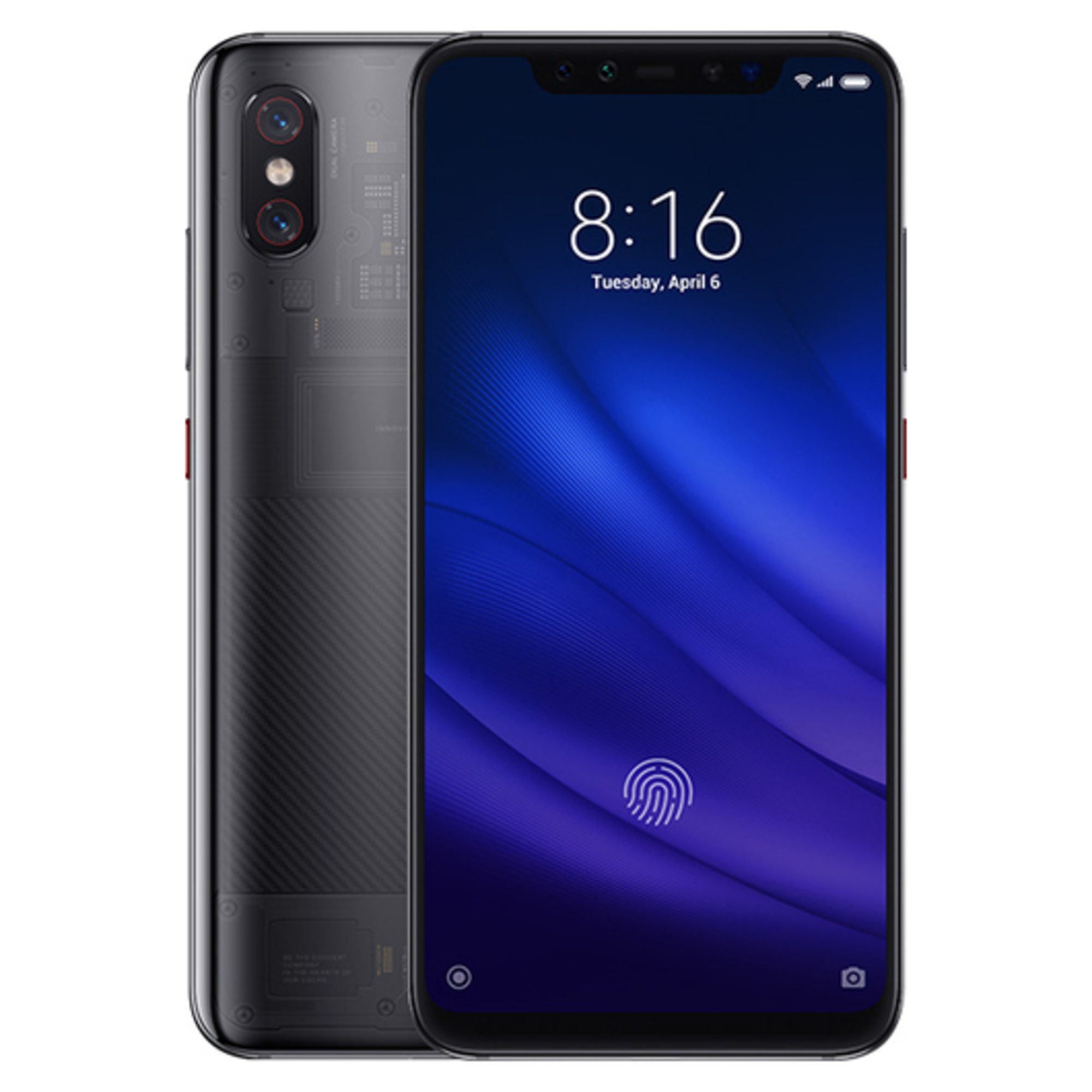 Mi 8 Pro 128 Go, Titane, Transparent, débloqué - Bon état