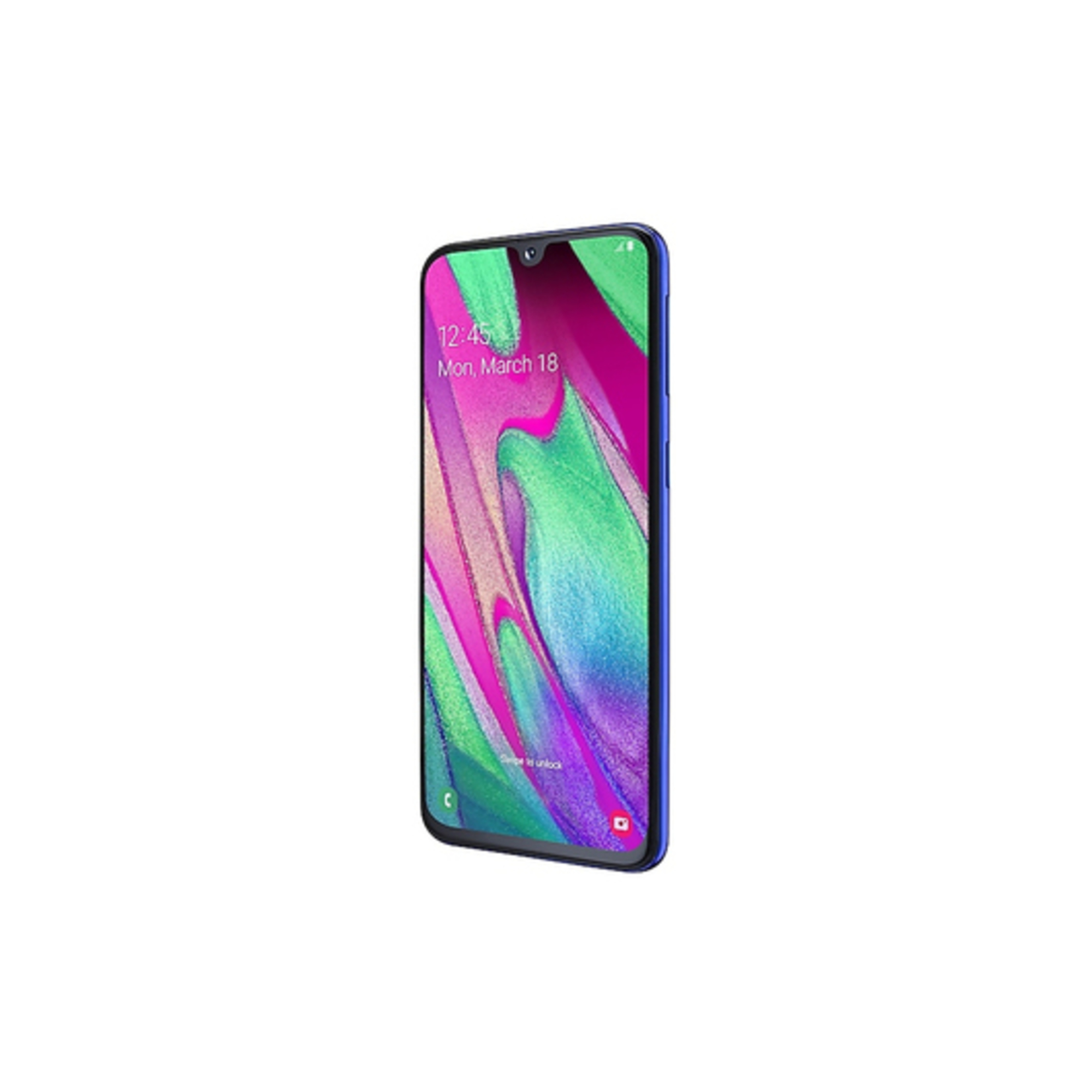 Galaxy A40 (2019) 64 Go, Bleu, débloqué - Neuf