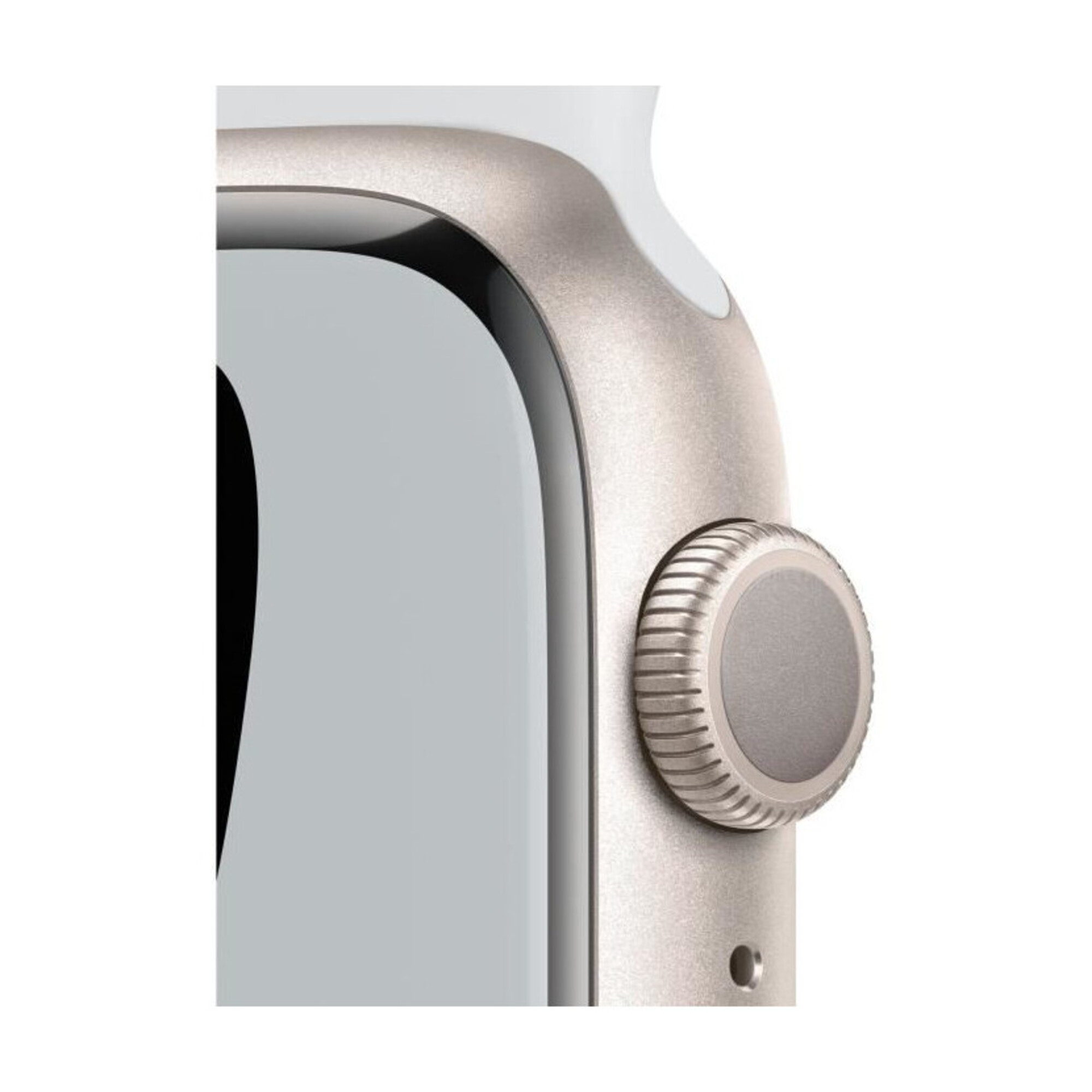 Watch Nike Series 7 GPS + Cellular, boîtier Aluminium Minuit 45mm avec Bracelet Nike Sport Anthracite - Blanc - Neuf
