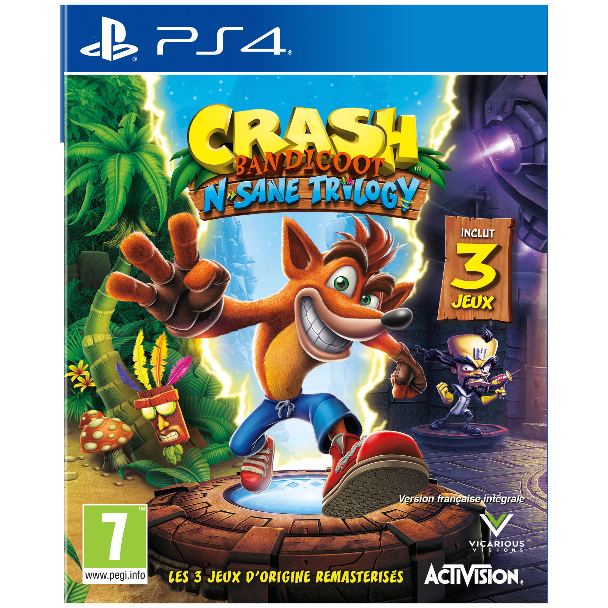 Crash Bandicoot N.sane trilogy (PS4) - Neuf Crash Bandicoot N.sane trilogy (PS4) - Neuf