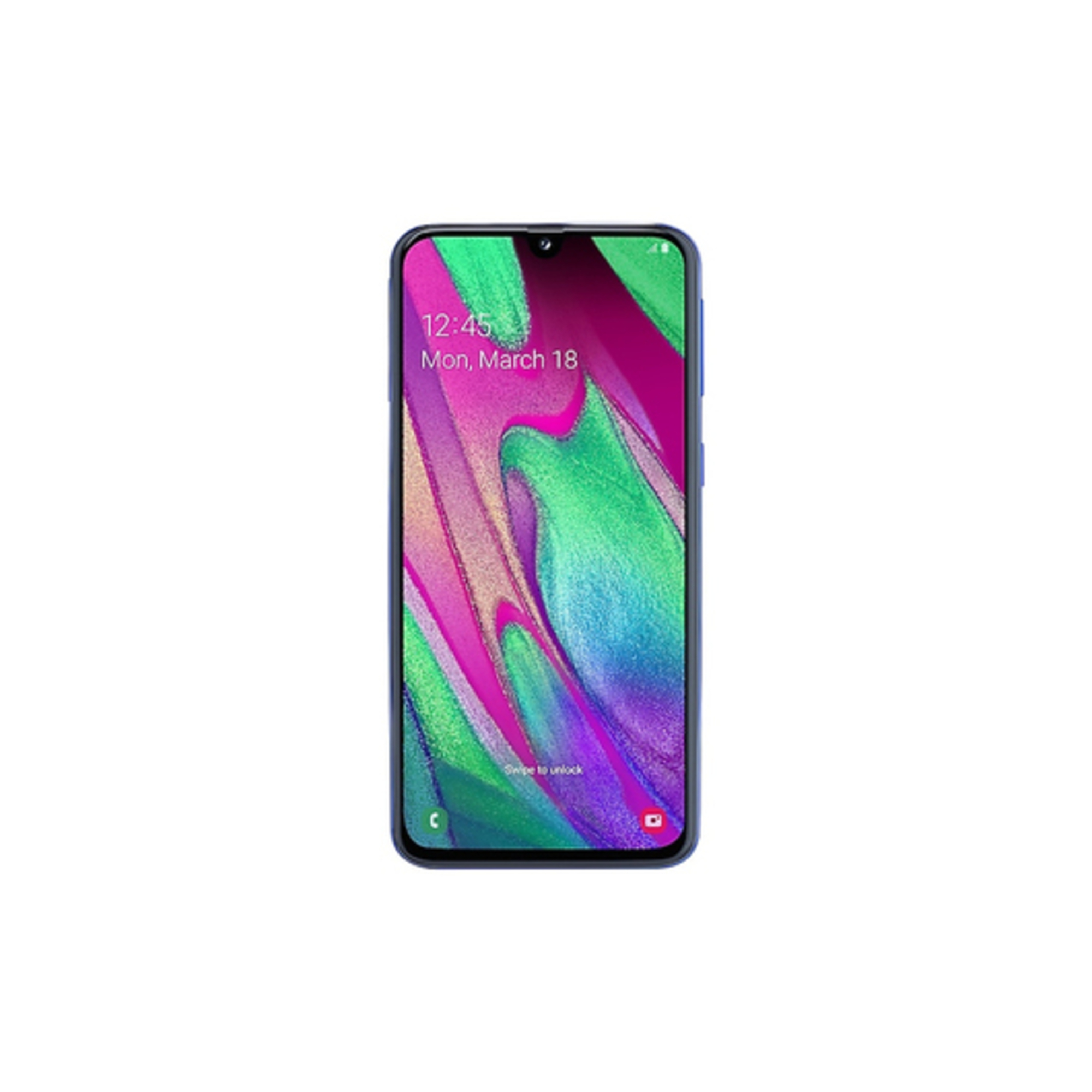 Galaxy A40 (2019) 64 Go, Bleu, débloqué - Neuf