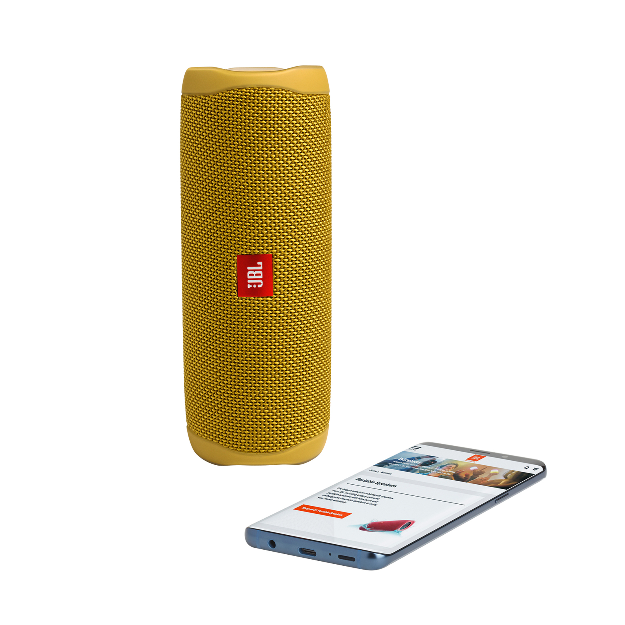 Enceinte portable étanche FLIP 5 Jaune Neuf - vue 2