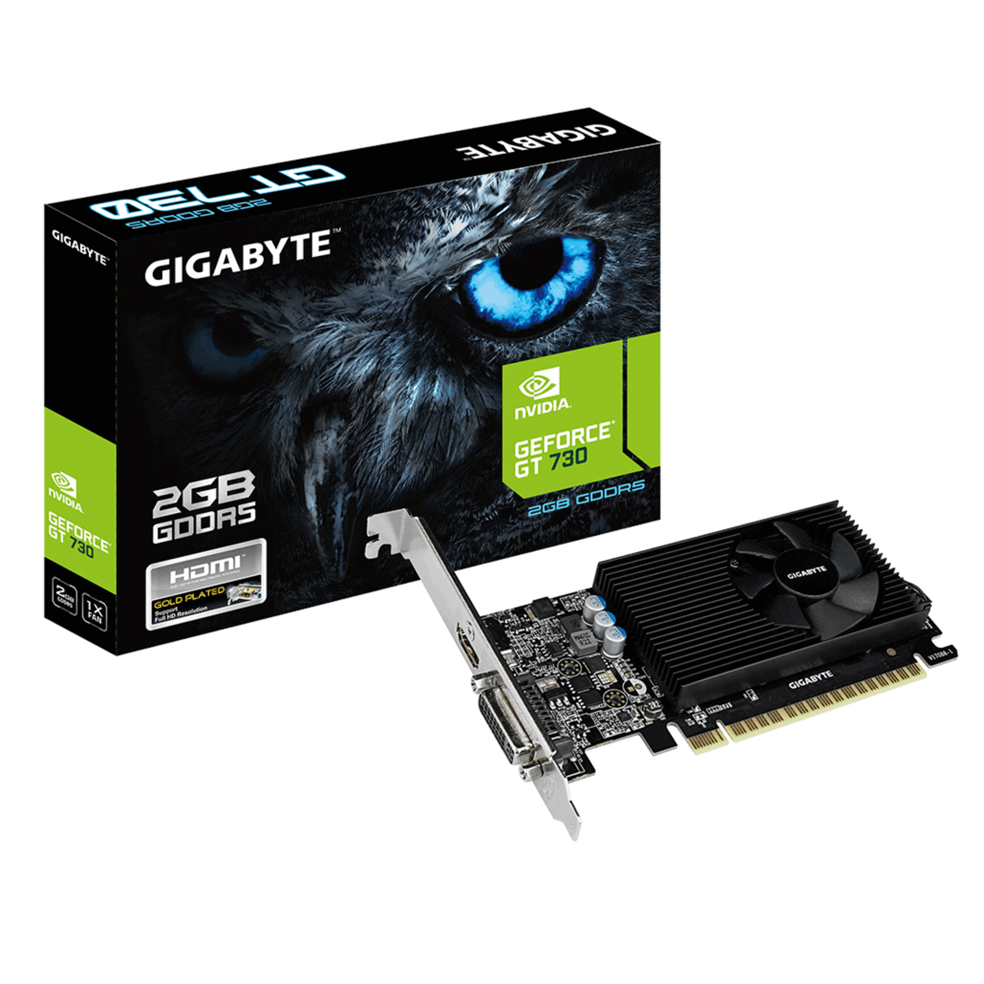 GIGABYTE GV-N730D5-2GL carte graphique NVIDIA GeForce GT 730 2 Go GDDR5 - Neuf