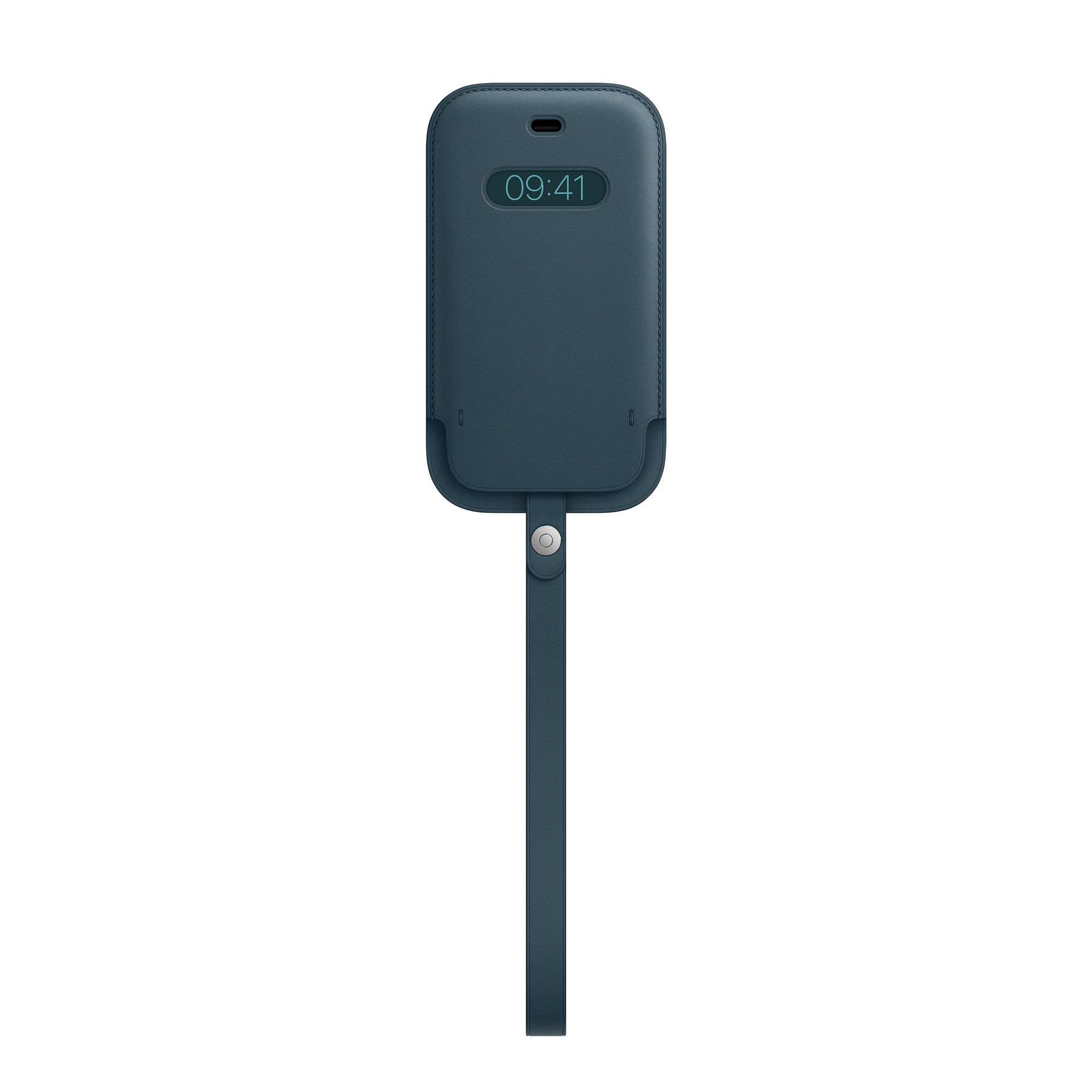 Housse en cuir Apple avec MagSafe pour iPhone 12 mini Bleu baltique