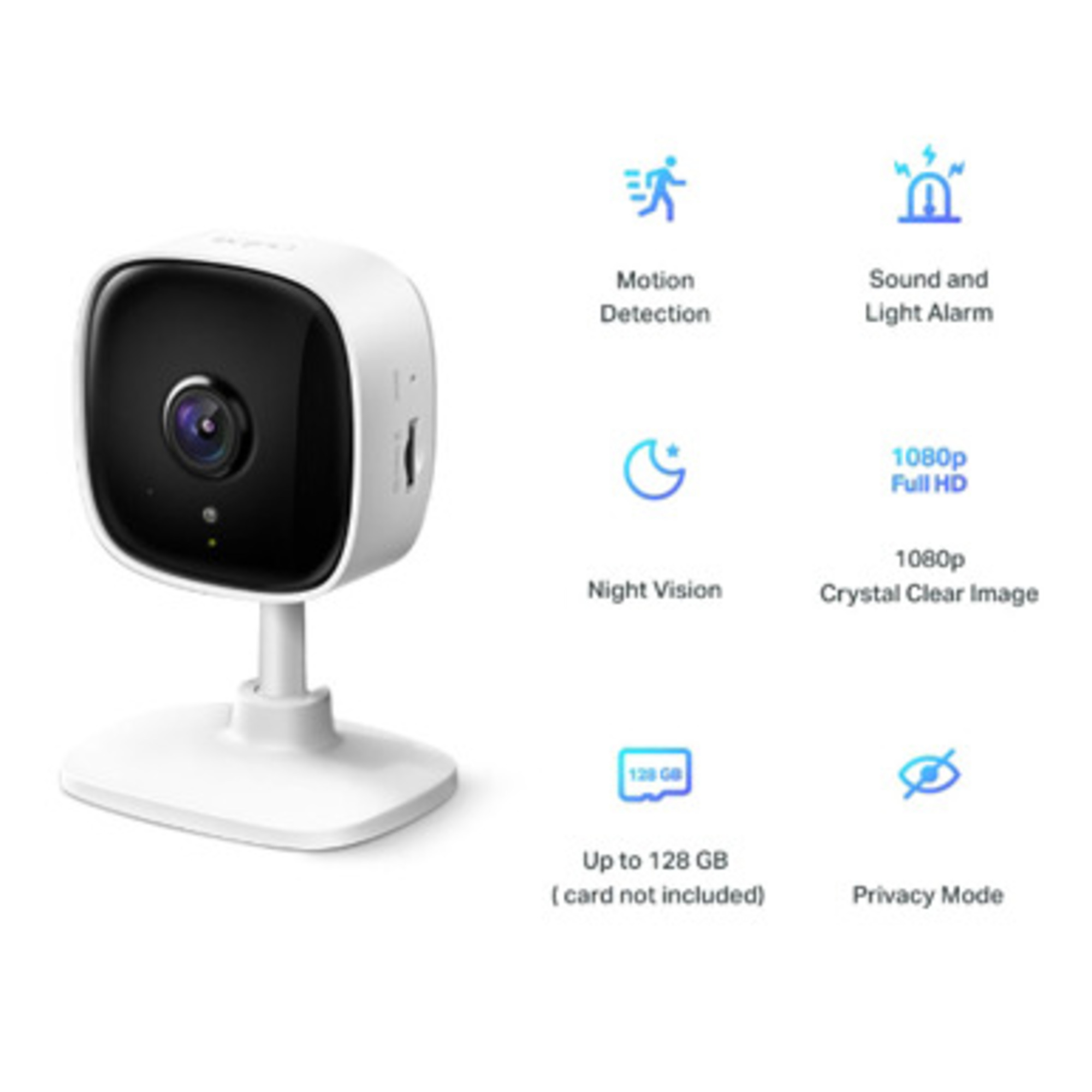 Caméra Intérieure WiFi 1080p Full HD Micro SD Tapo C100 TP-Link - Neuf