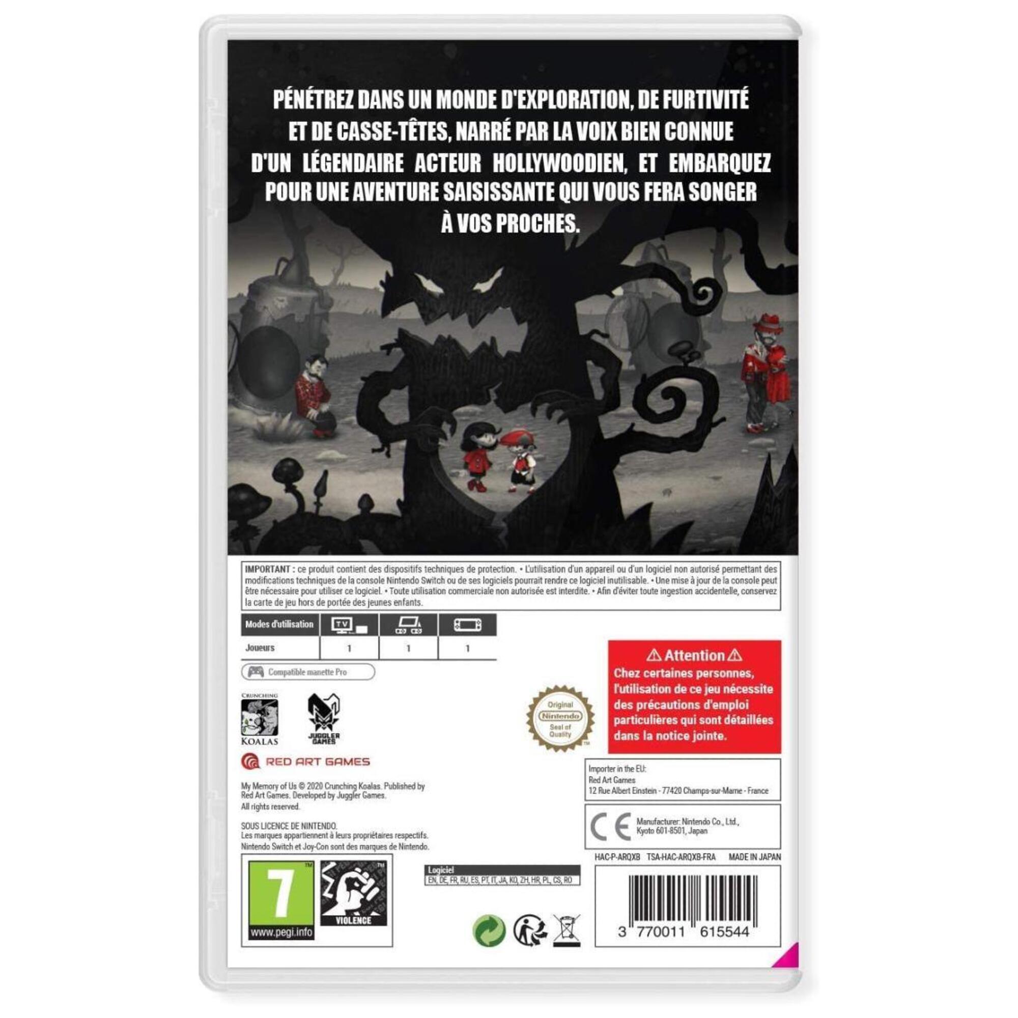 Jeu d'aventure My Memory Of Us pour Nintendo Switch Art Games Édition limitée Sortie Octobre 2020 - vue 3