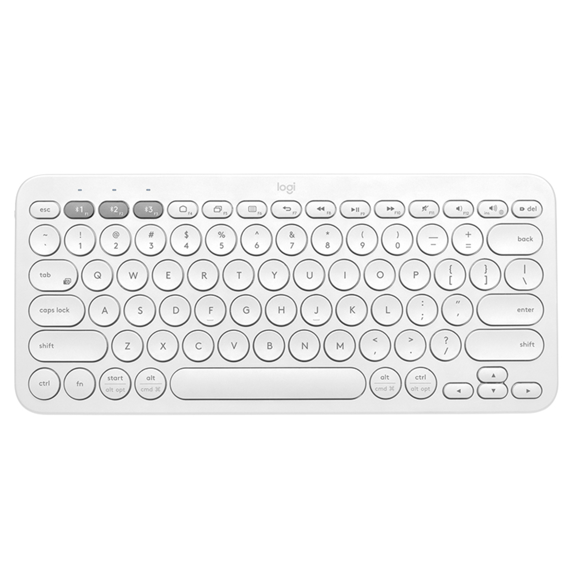 Logitech K380 Multi-Device clavier Universel Bluetooth QWERTZ Espagnole Blanc - Neuf