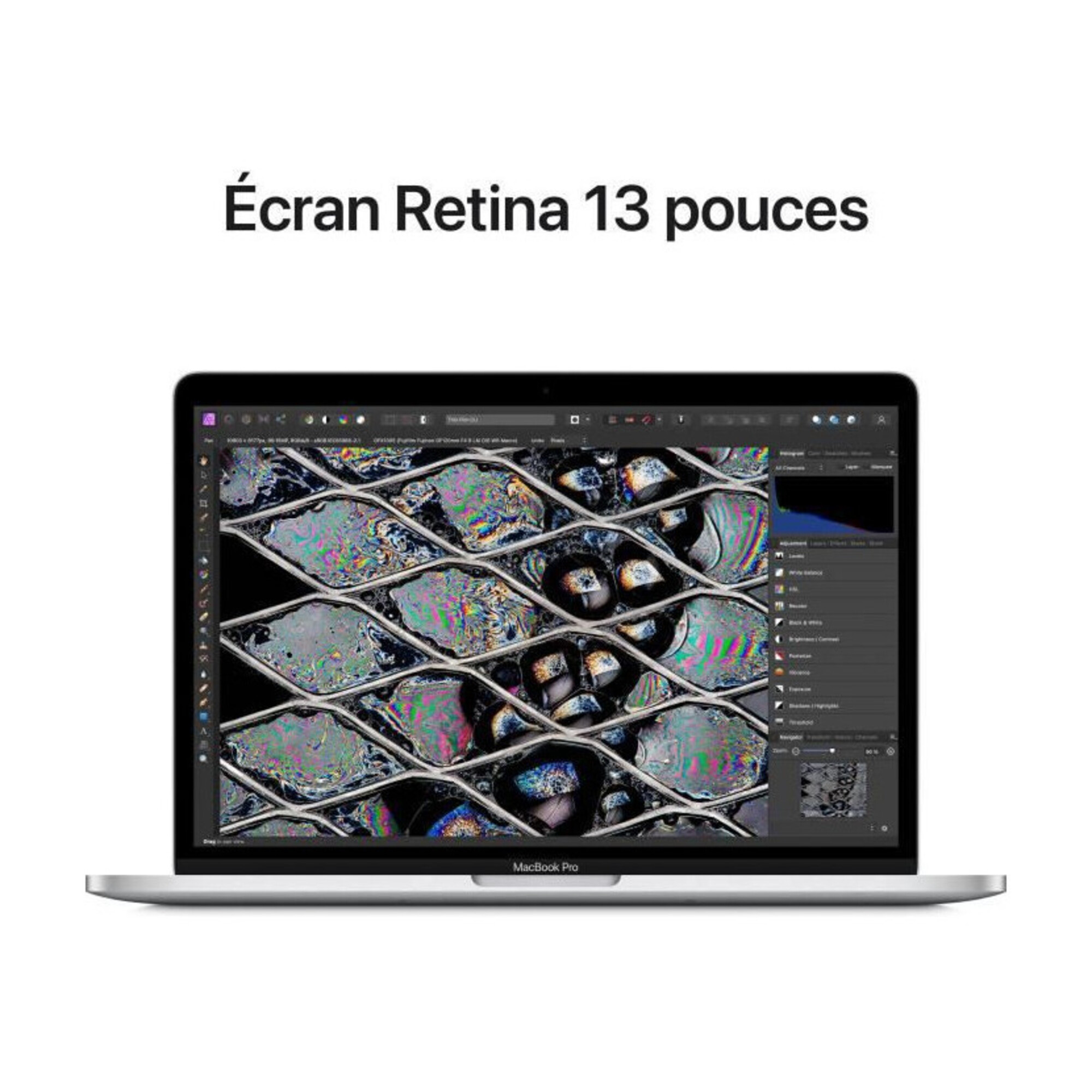 MacBook Pro M2 (2022) 13.3', 3.5 GHz 512 Go 8 Go  Apple GPU 10, Argent - AZERTY - Bon état