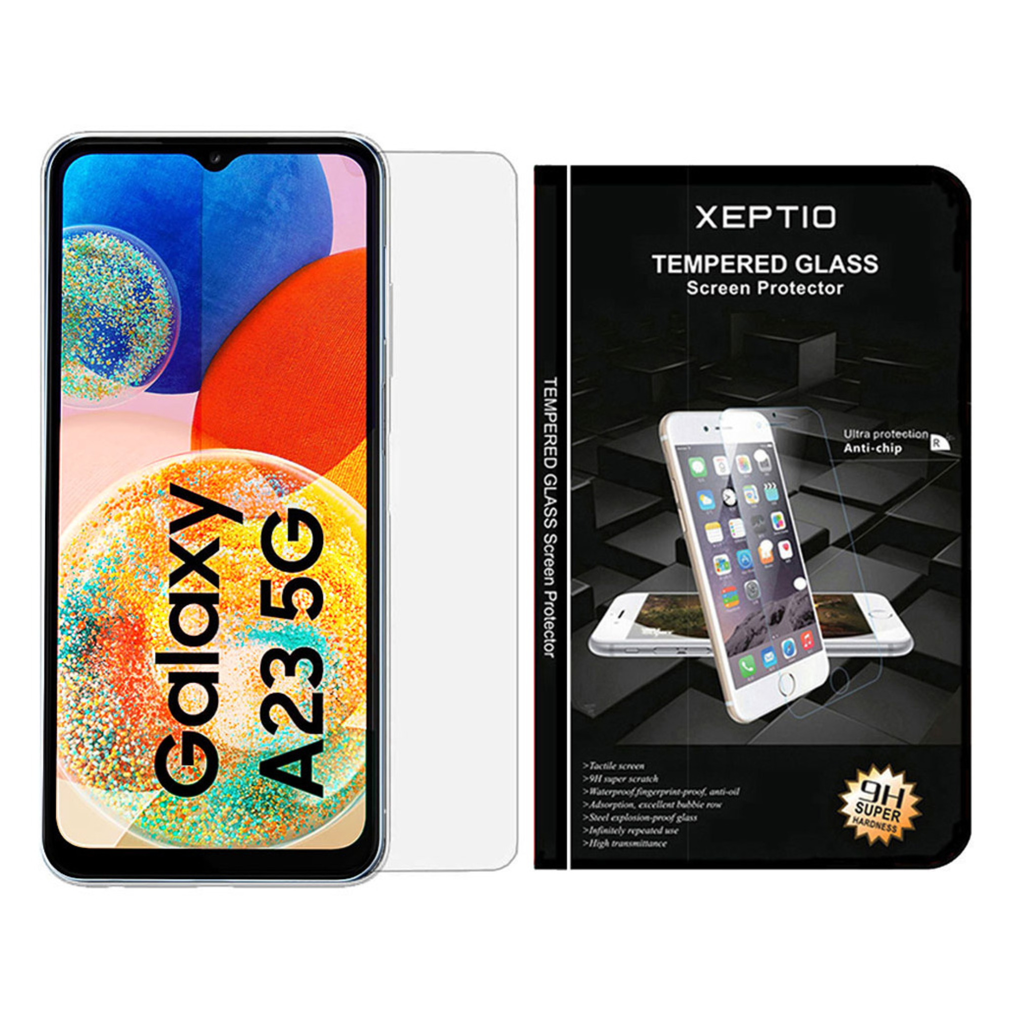 Protection écran Vitre  en verre trempé pour Samsung Galaxy A23 5G  - Tempered glass  XEPTIO - Neuf