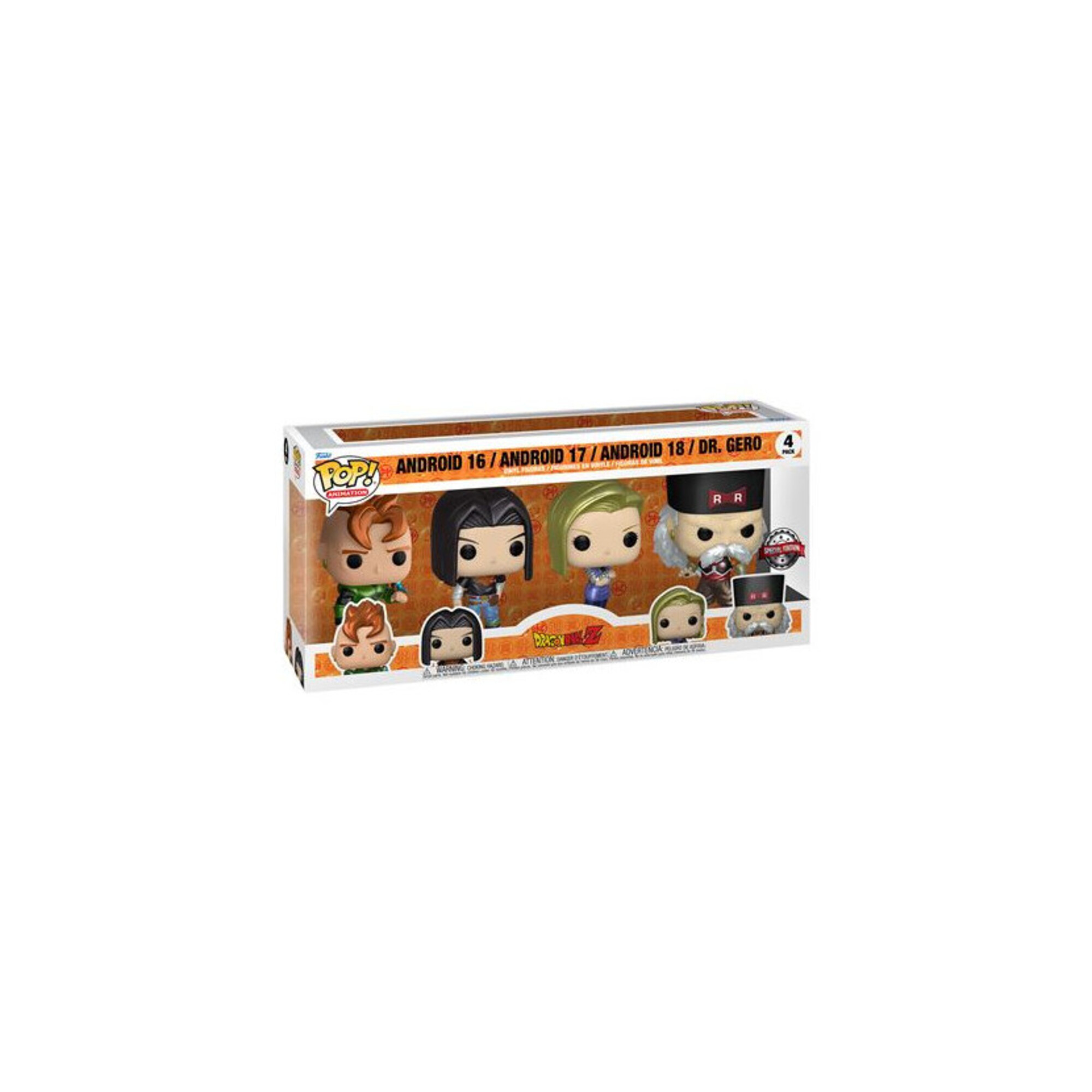 Funko Dragon Ball Z Pack 4 Figurines POP! - vue 2