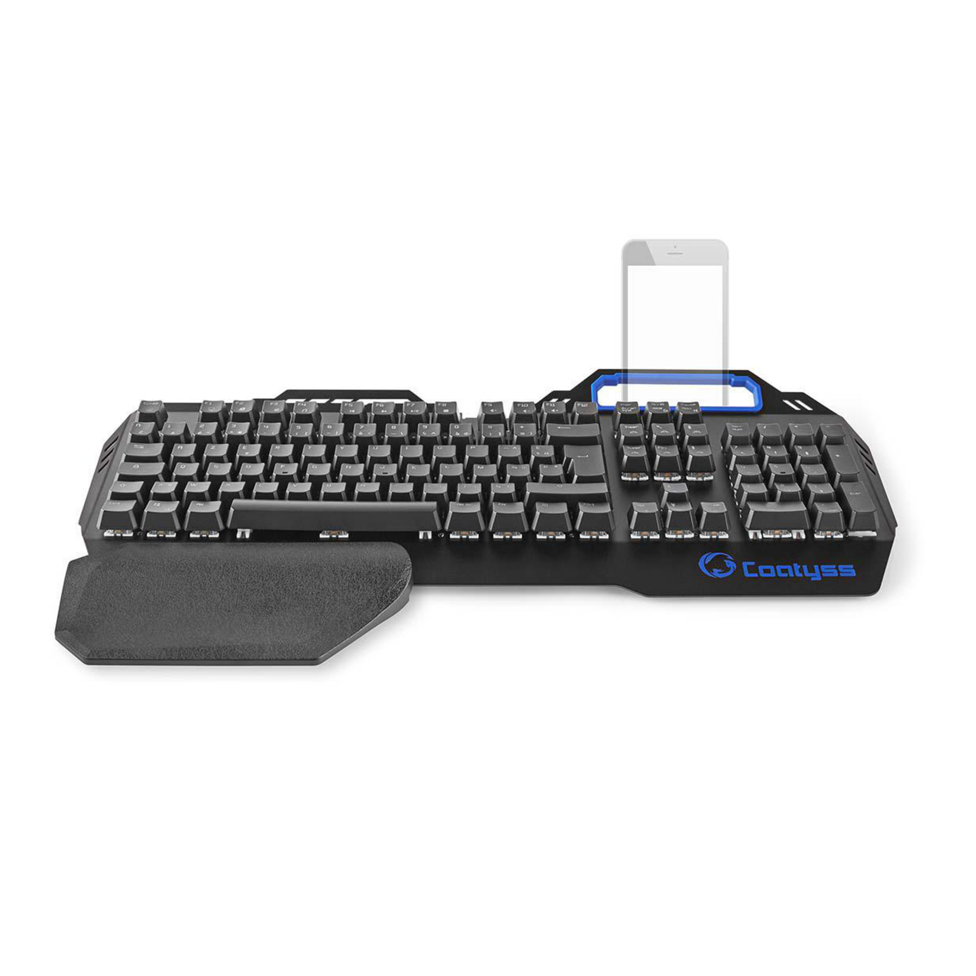 Nedis GKBD400BKFR clavier FR sans fil +USB AZERTY Français Noir - Neuf