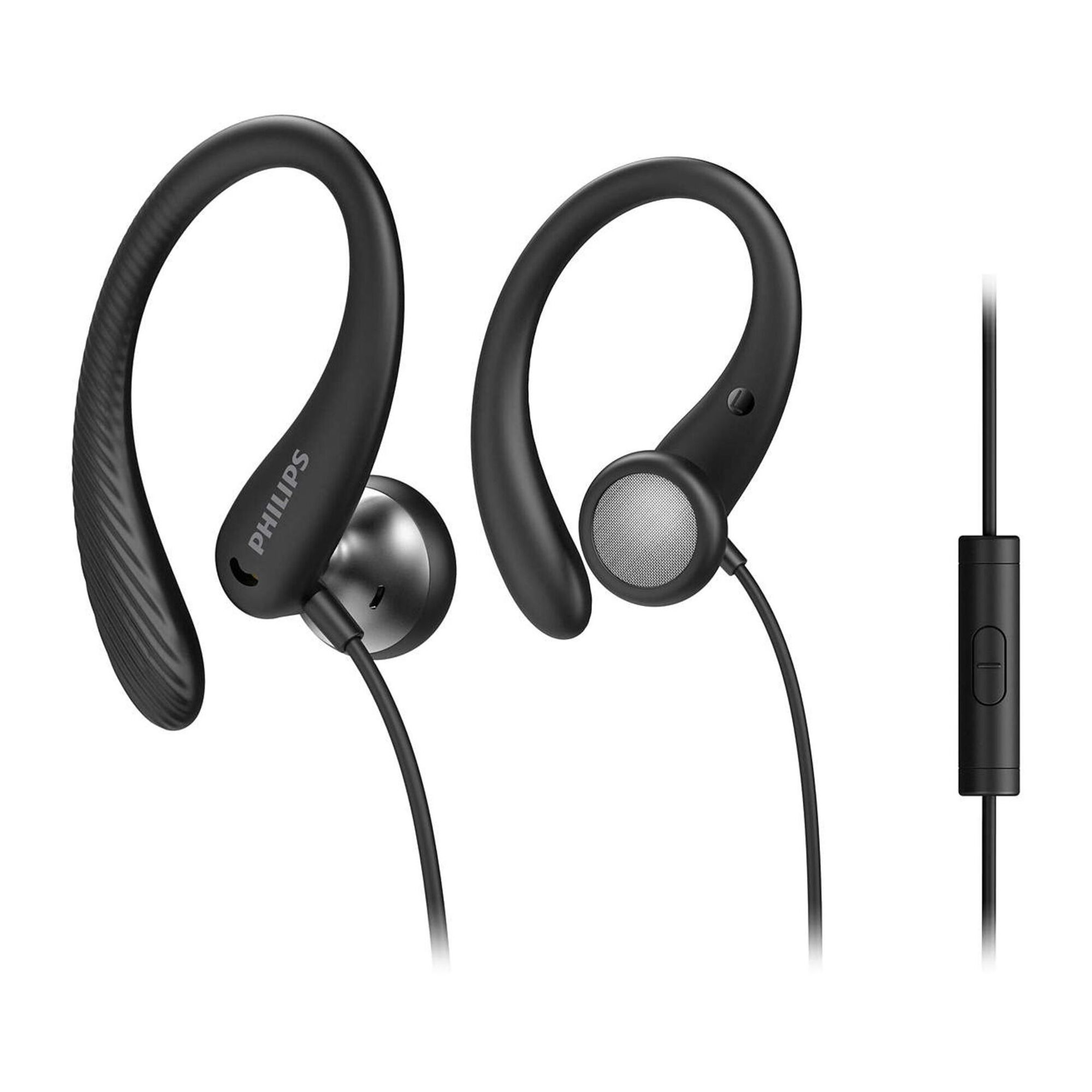 Philips TAA1105BK/00 écouteur/casque Avec fil Crochets auriculaires, Ecouteurs Sports Noir - Neuf