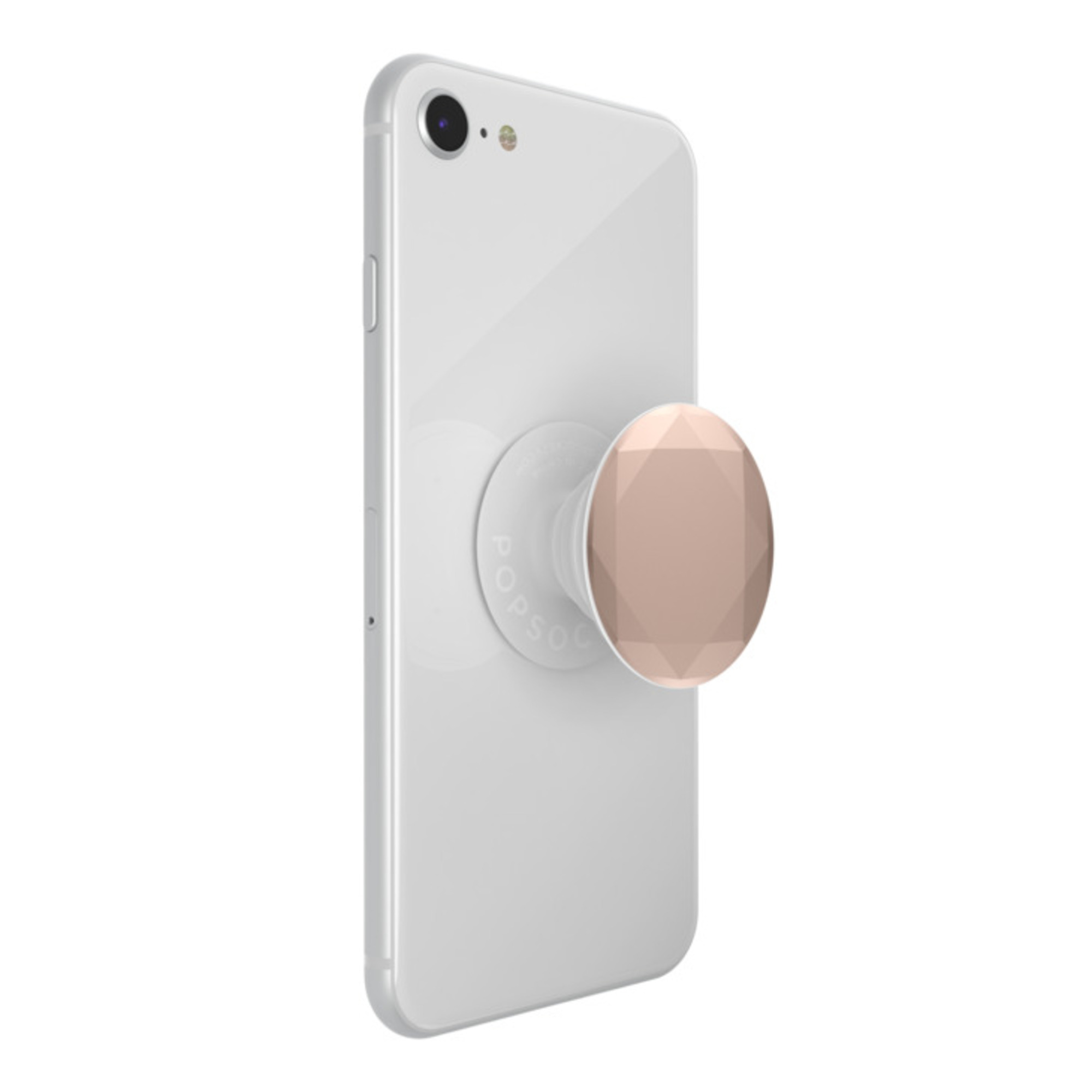 PopSockets PopGrip, Diamant Métallique Or Rose - Neuf