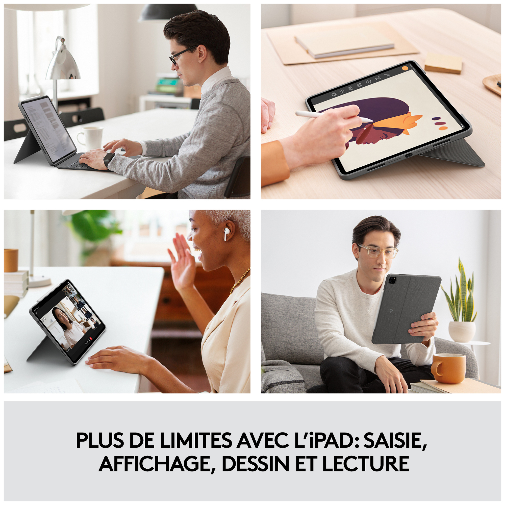 Logitech Combo Touch iPad Pro 12.9 Oxford - vue 5