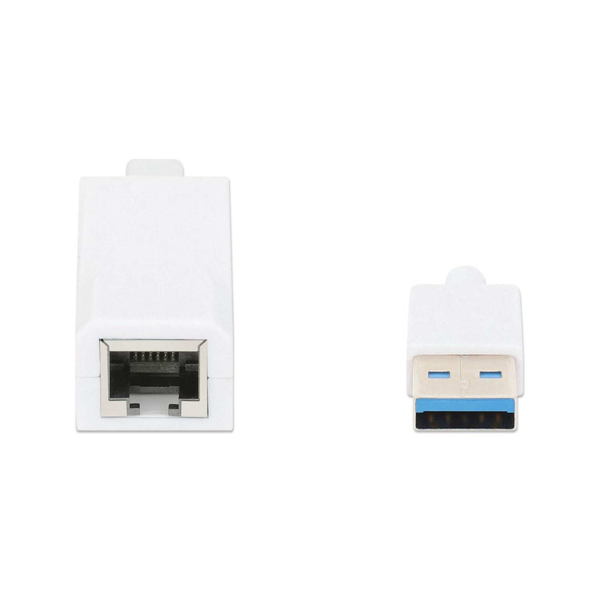 Manhattan Adaptateur réseau Gigabit USB A 101001000 Mbit/ 5 Gbit/ USB 3.2 Gen 1 / USB 3.0 RJ45 garantie équivalent à USB31000SW Neuf - vue 3