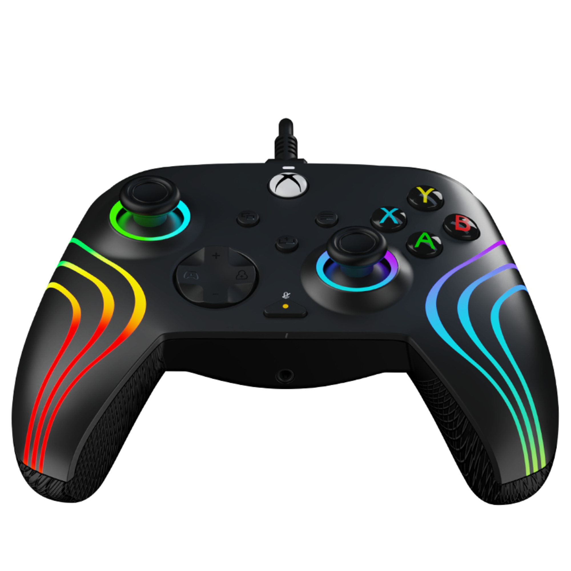 PDP Afterglow Wave Noir USB Manette de jeu PC, Xbox One, Xbox Series S, Xbox Series X - Neuf