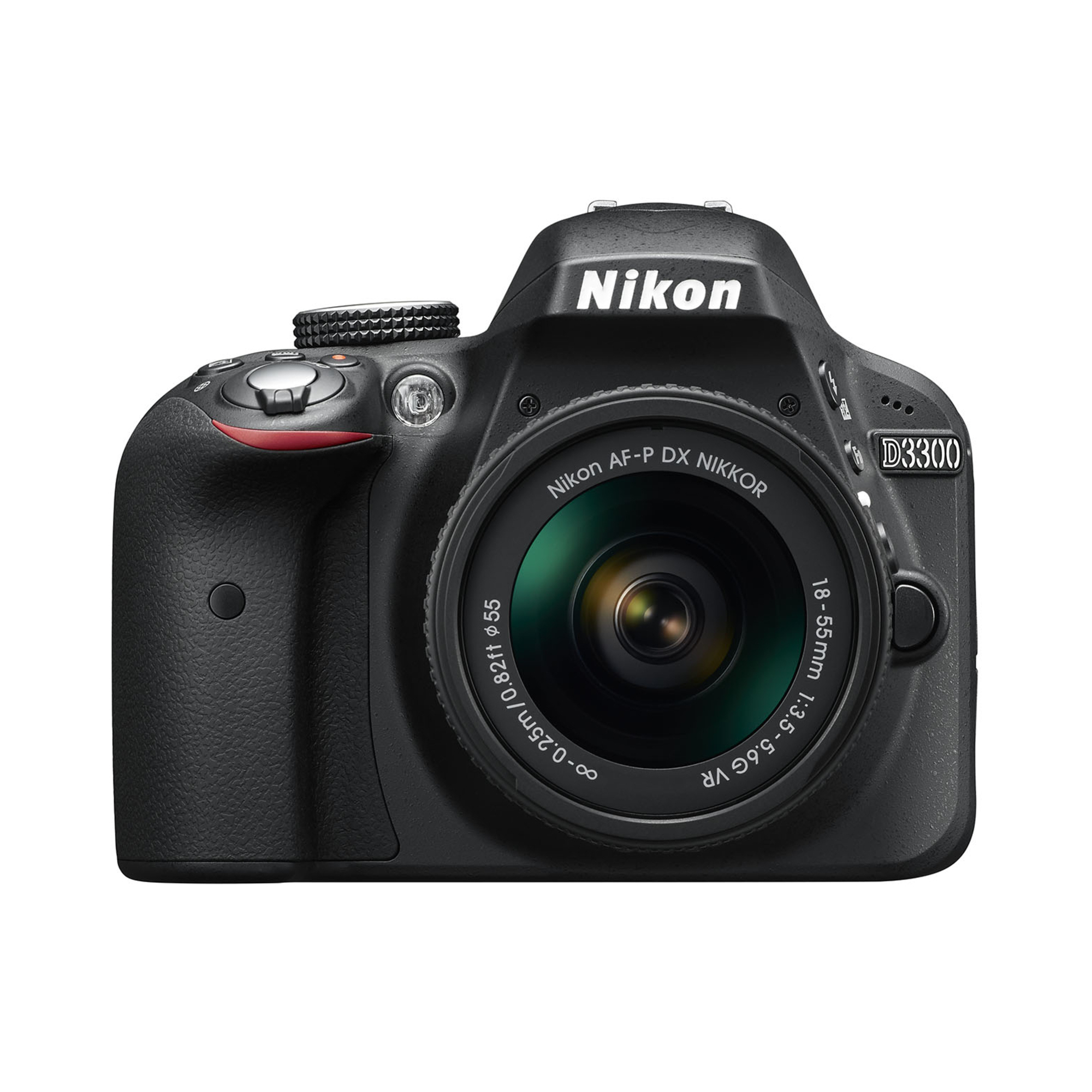 Nikon D3300 + AF-P 18-55mm VR Kit d'appareil-photo SLR 24,2 MP CMOS 6000 x 4000 pixels Noir - Bon état