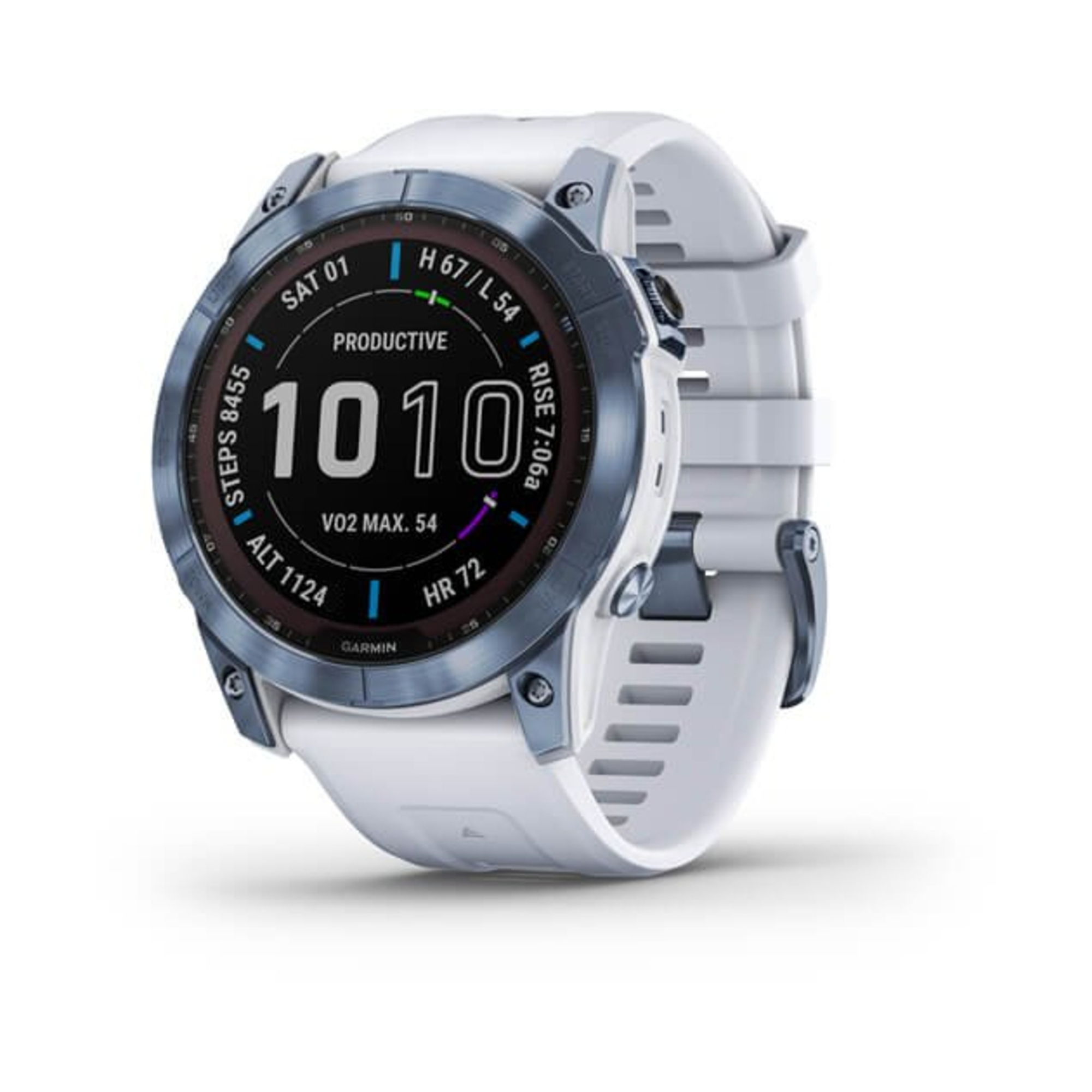 Garmin F?Nix 7X 3,56 (1.4 ) Mip 51 Mm Bleu GPS (Satellite) - Très Bon État