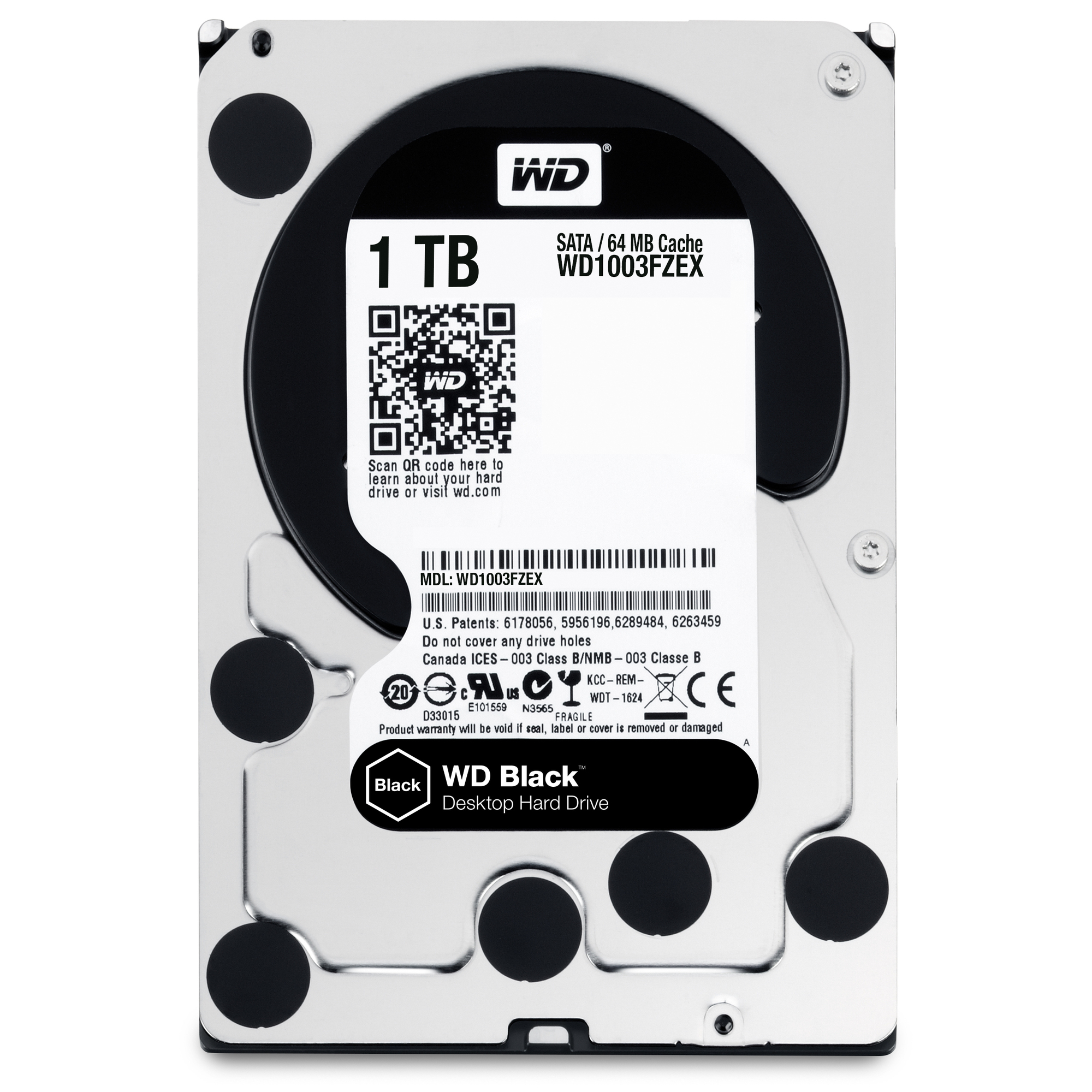 Western Digital Black disque dur 1 To 7200 tr/min 64 Mo 3.5  Série ATA III - Neuf