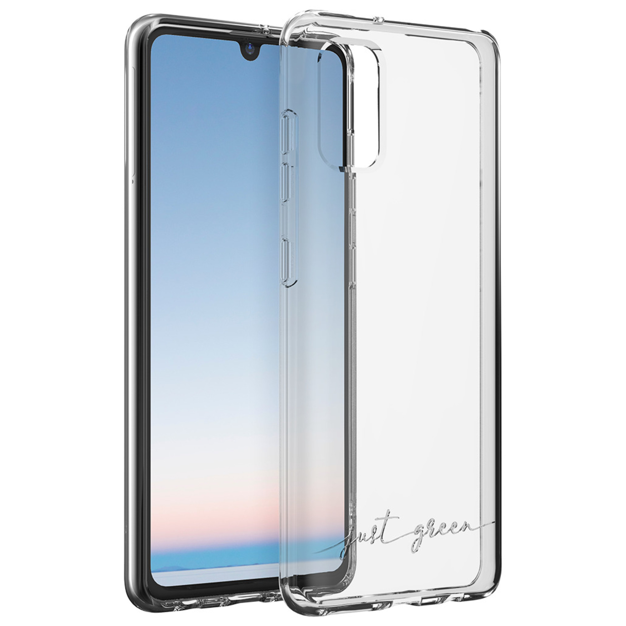 Funda reciclable transparente para Samsung G A41 Just Green - nuevo