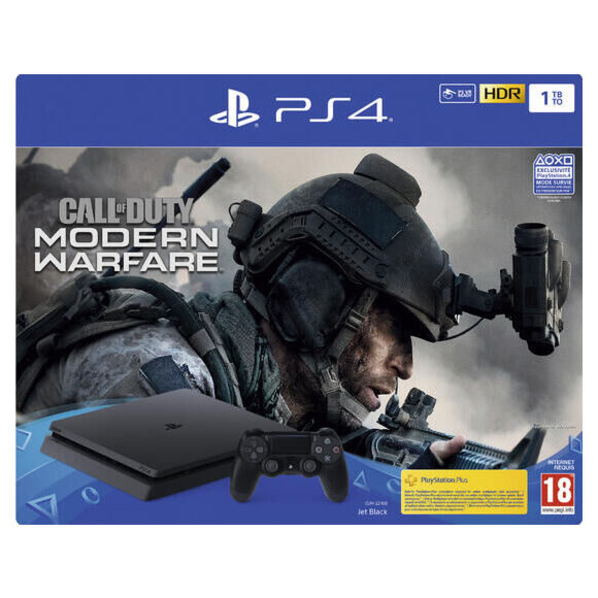 PS4 SLIM 1To + call of duty modern warfare - Neuf