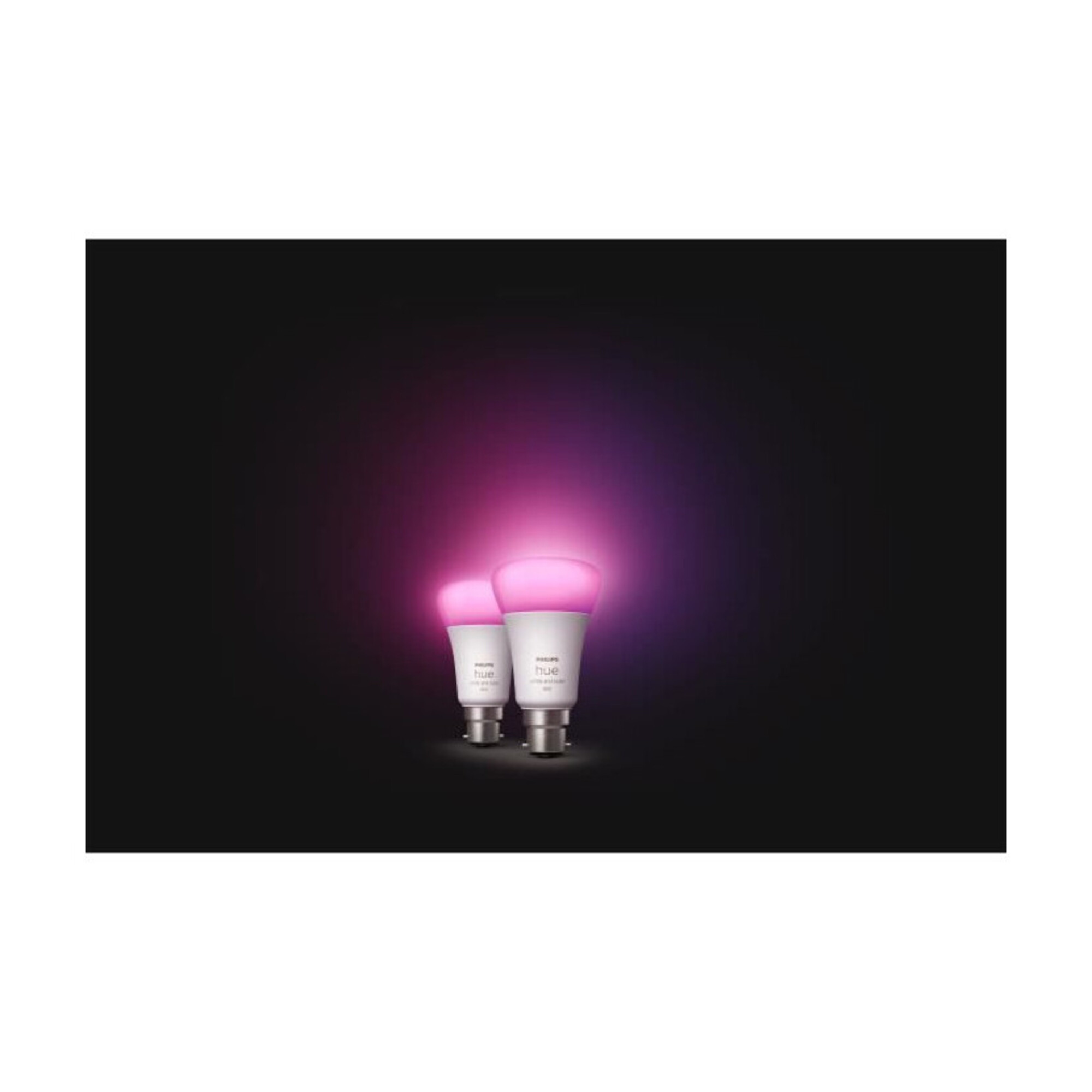 PHILIPS Hue White & Color Ambiance - Ampoule LED connectée 10W - B22 - Compatible Bluetooth - Pack de 2 - Neuf